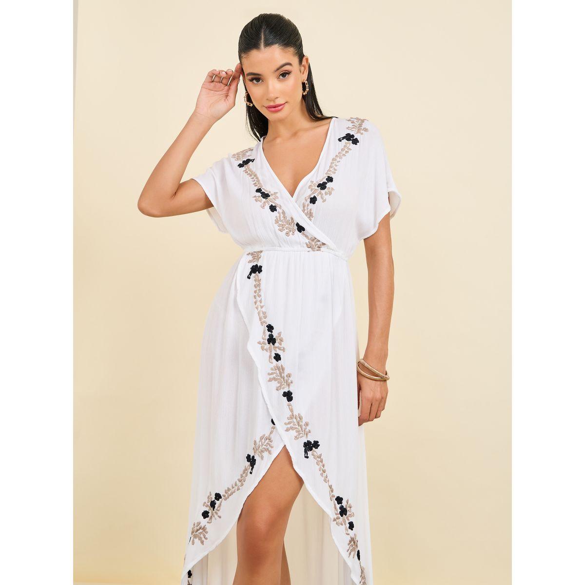 Styli Embroidered Asmmetric Hem Maxi Dress-women-clothing-dresses-image-2