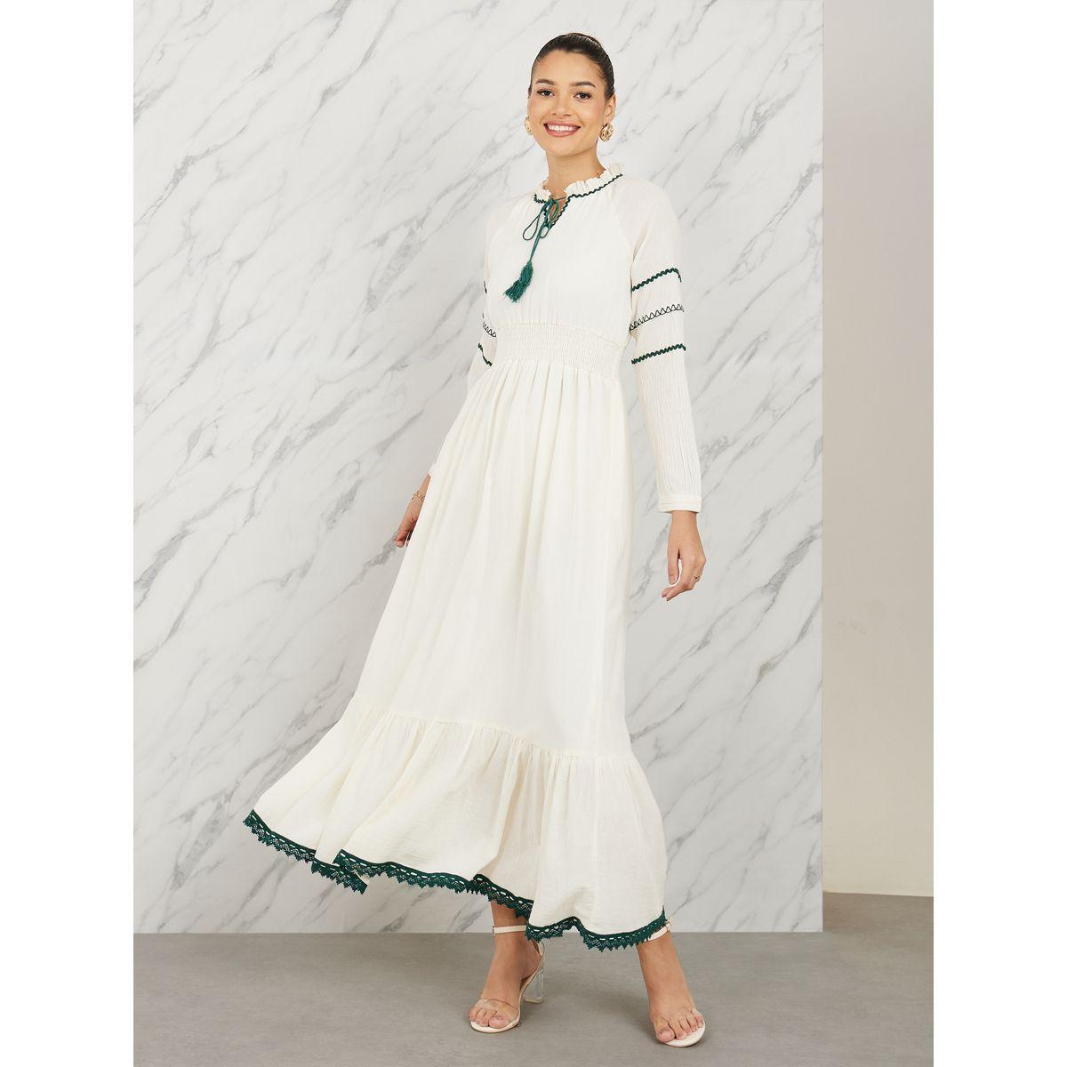 Styli Maxi Long Sleeve Embroidered A-Line Dress-women-clothing-dresses-image-1