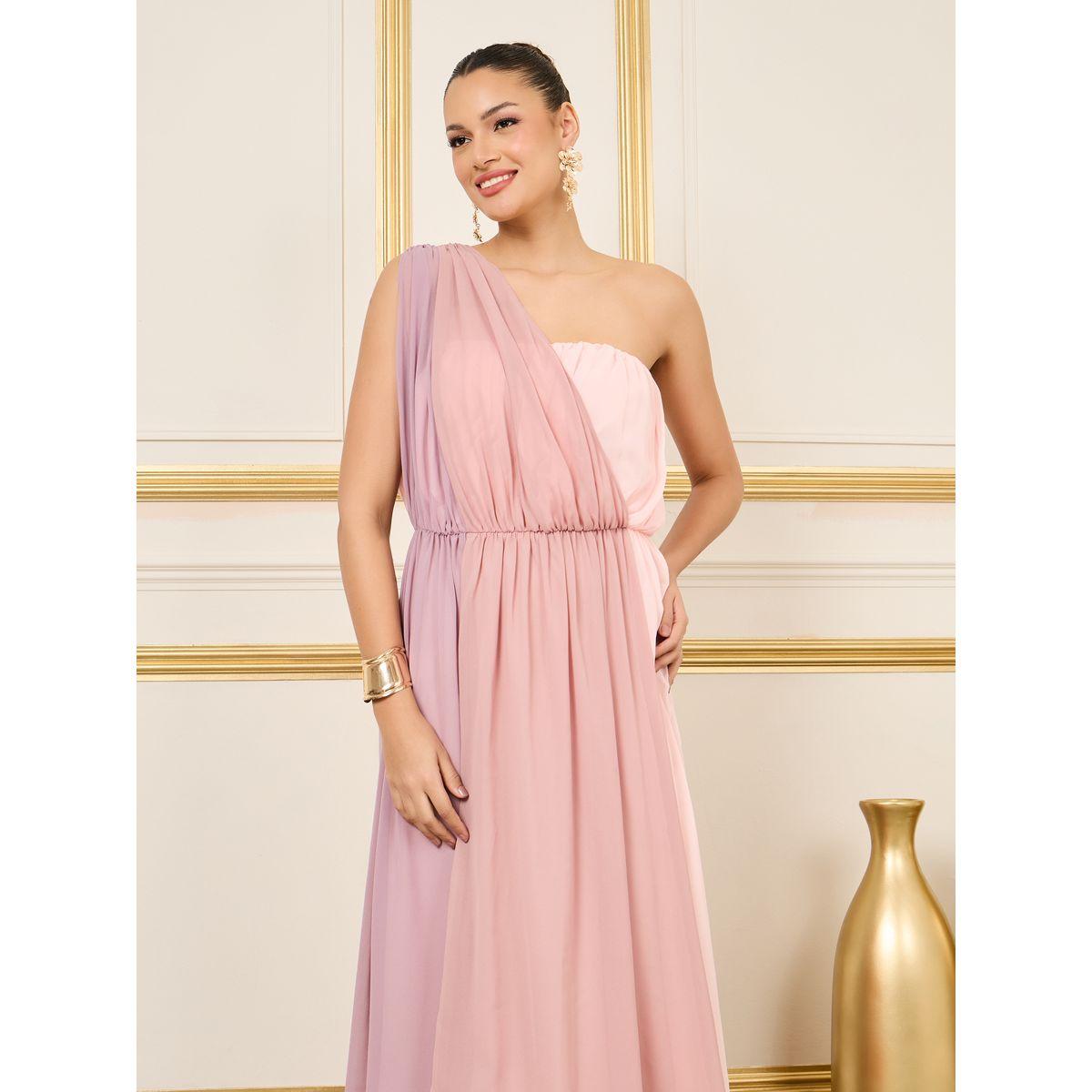فستان طويل بكتف واحد مع كسرات-women-clothing-dresses-image-2