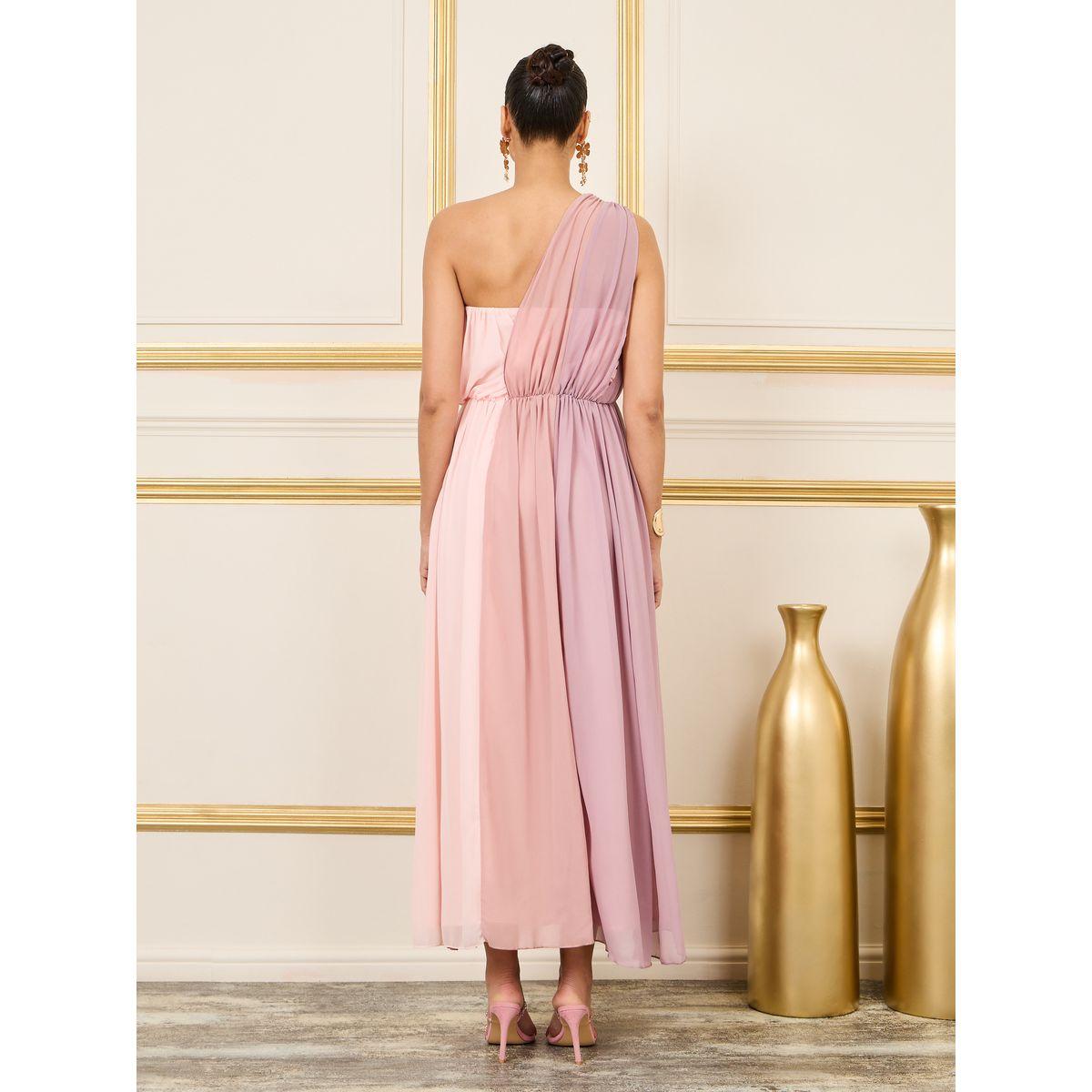 فستان طويل بكتف واحد مع كسرات-women-clothing-dresses-image-4