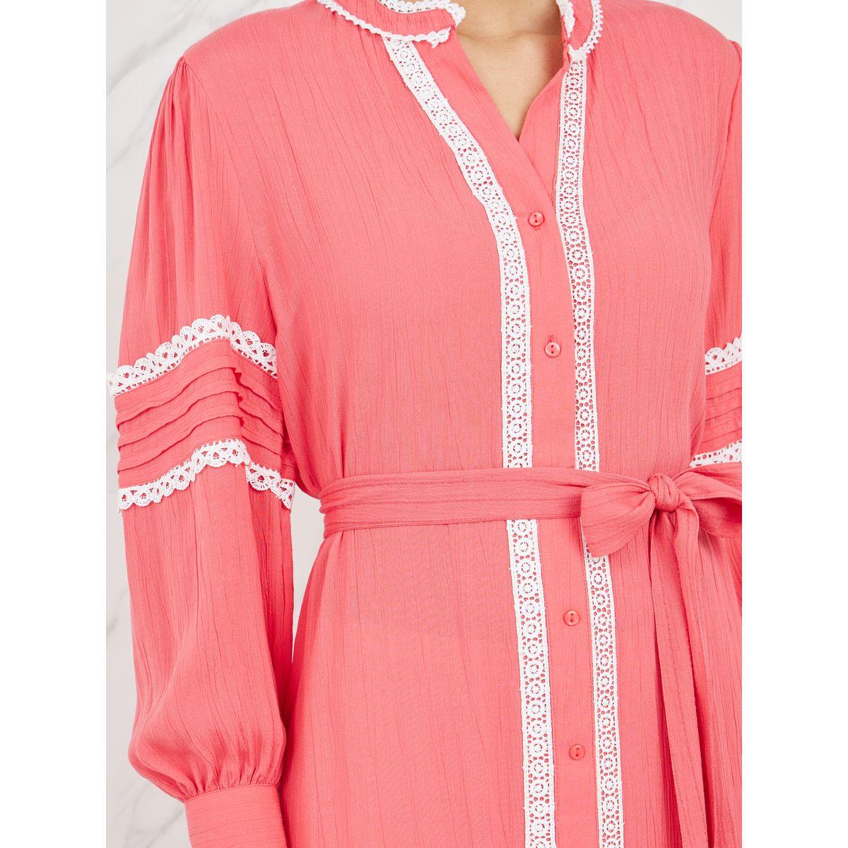 فستان ميدي بتفاصيل دانتيل واربطة-women-clothing-dresses-image-3