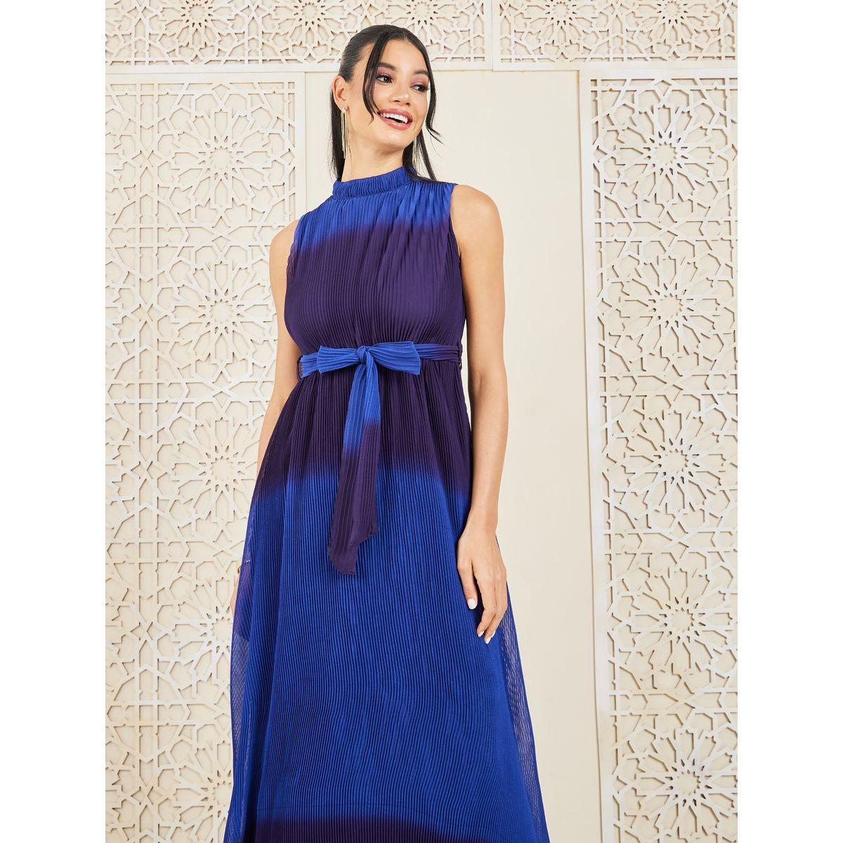 فستان طويل بلا اكمام وياقة هولتر-women-clothing-dresses-image-2