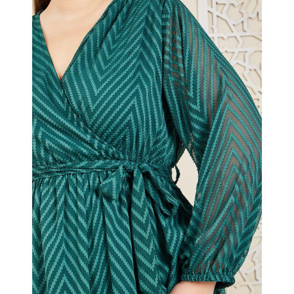 فستان طويل بمقاس واسع وتفاصيل بارزة-women-clothing-dresses-image-2