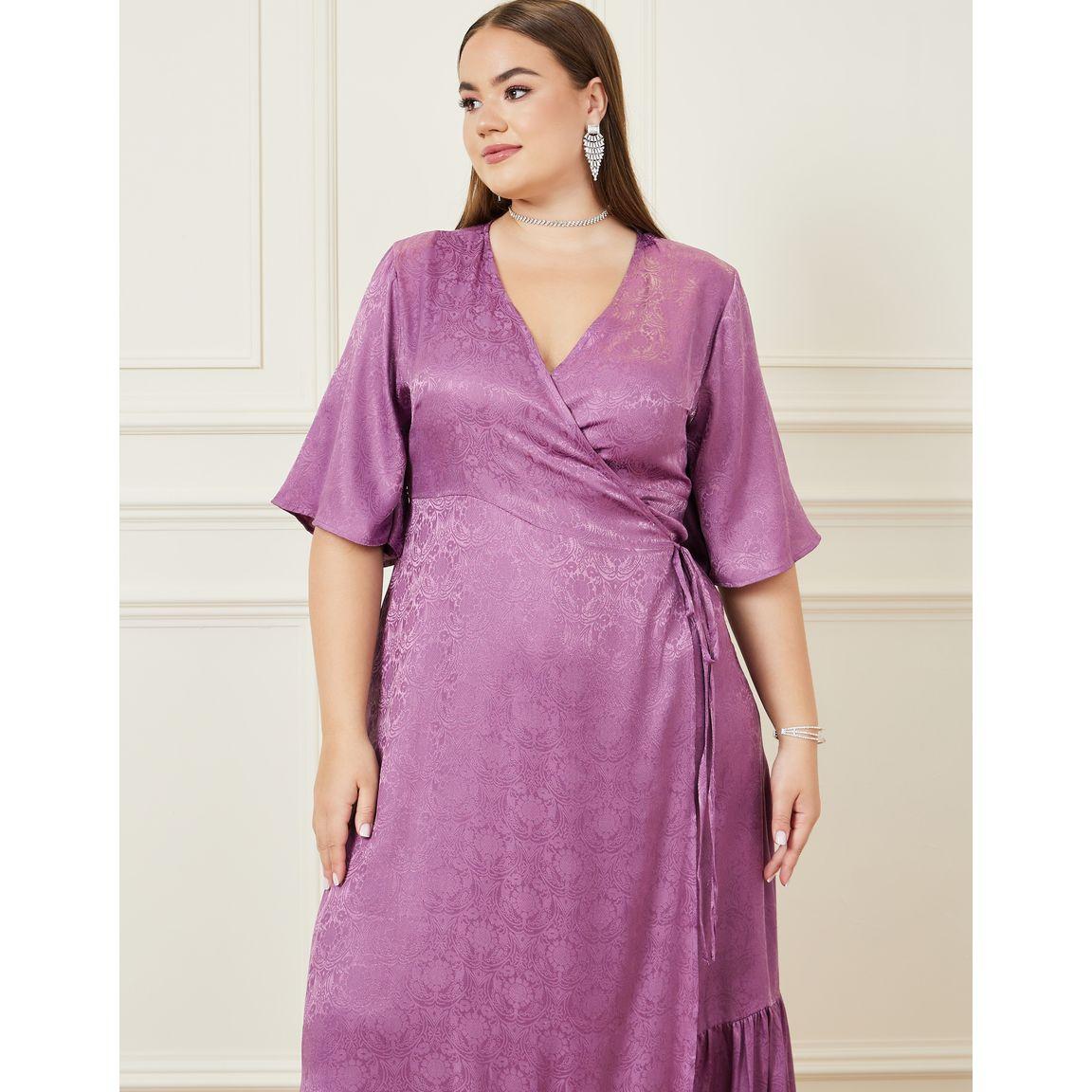 فستان طويل بمقاس كبير ونمط لف-women-clothing-dresses-image-2
