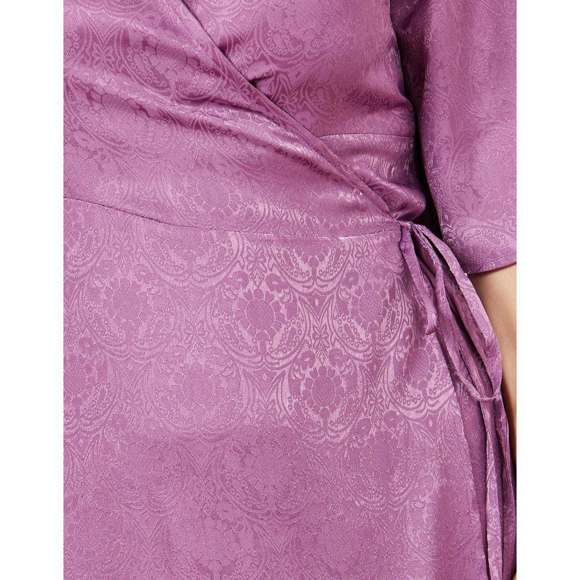 Styli Plus Jacquard Print A-Line Wrap Maxi Dress-women-clothing-dresses-image-3