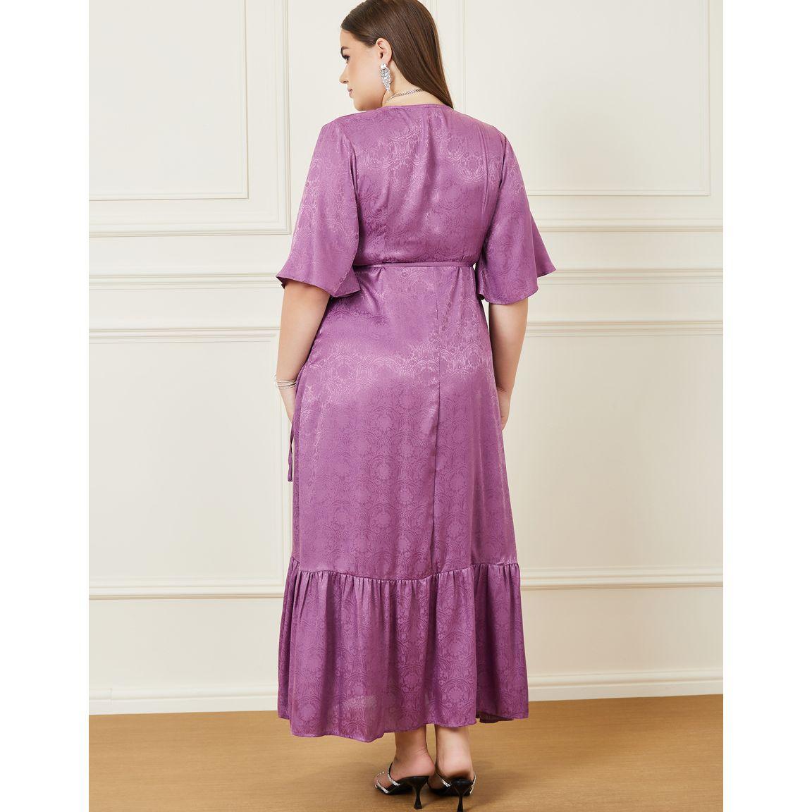 فستان طويل بمقاس كبير ونمط لف-women-clothing-dresses-image-4