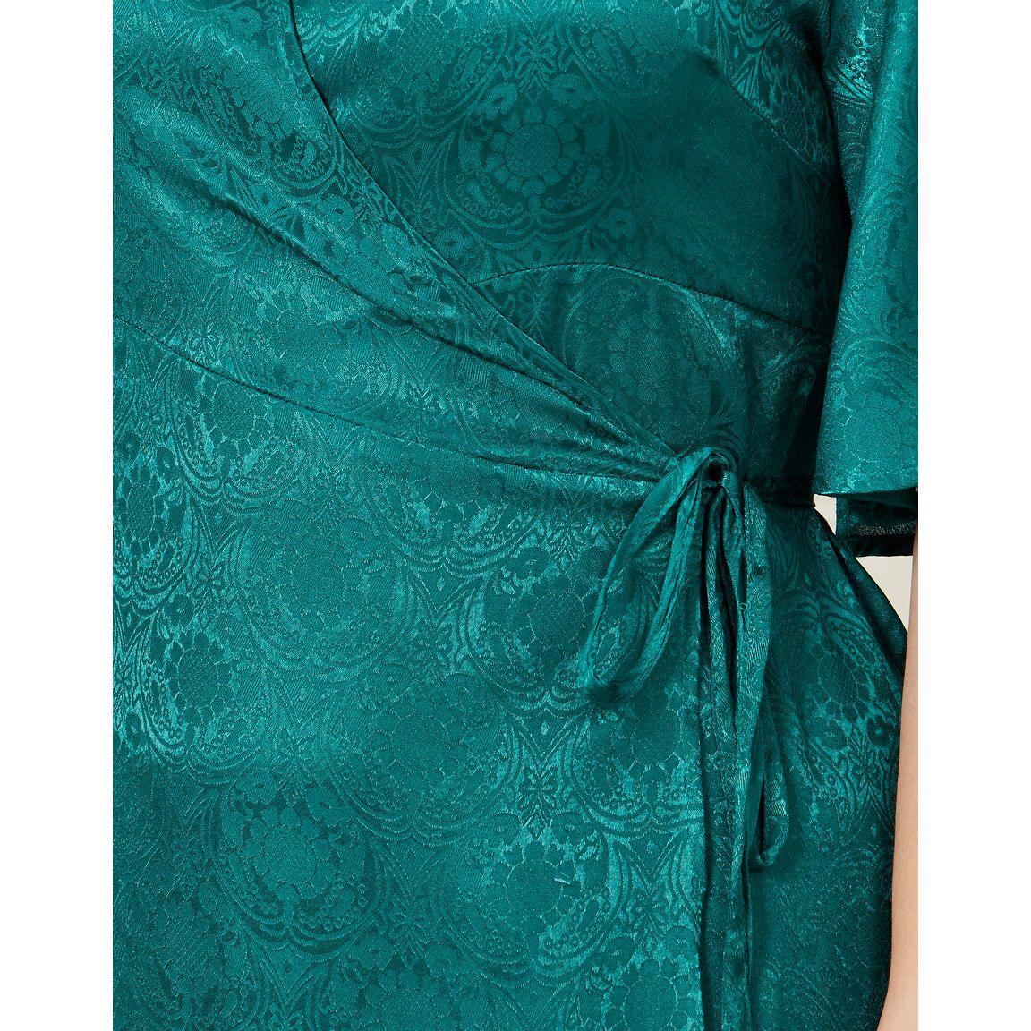 Styli Plus Jacquard Print A-Line Wrap Maxi Dress-women-clothing-dresses-image-3