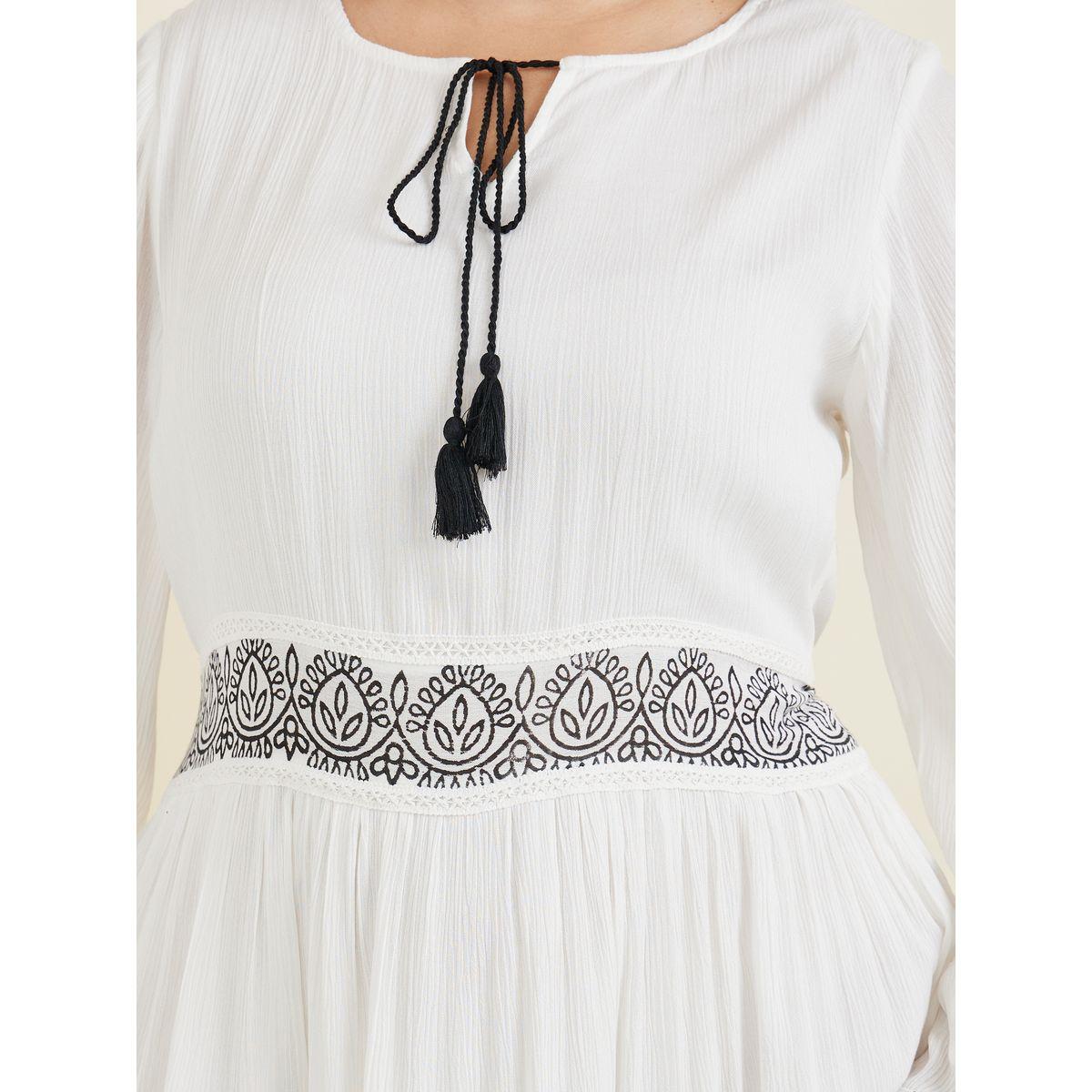 Styli Plus Tie-Up Neck Printed Tiered Midi Dress-women-clothing-dresses-image-3