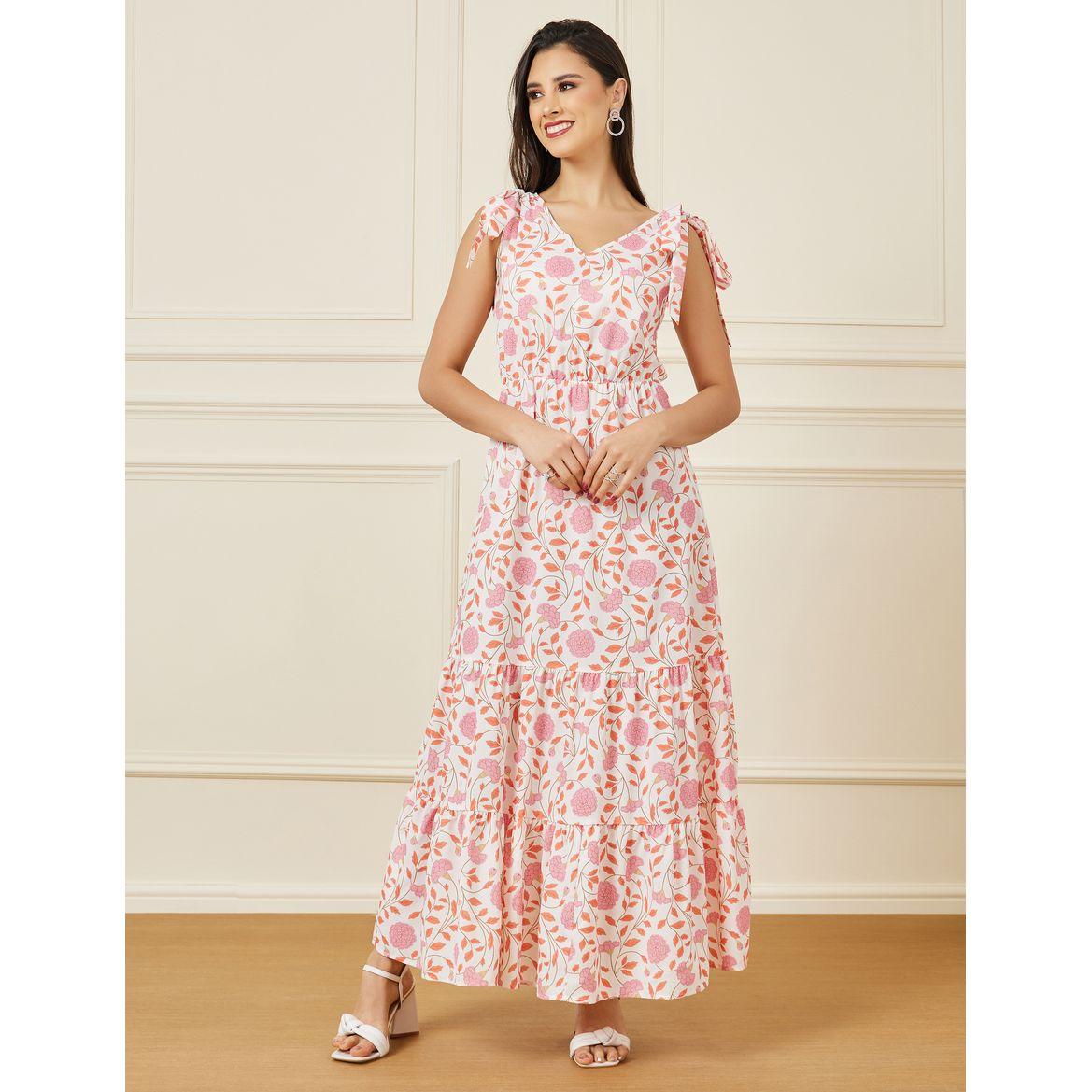Styli Floral Print Tie Up Sleeveless Tiered Maxi Dress-women-clothing-dresses-image-1