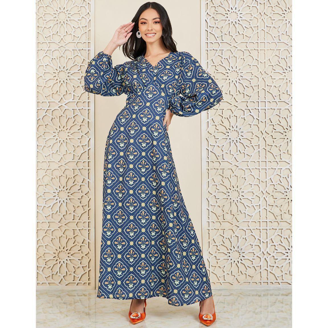 فستان طويل مطبع بالكامل-women-clothing-dresses-image-1