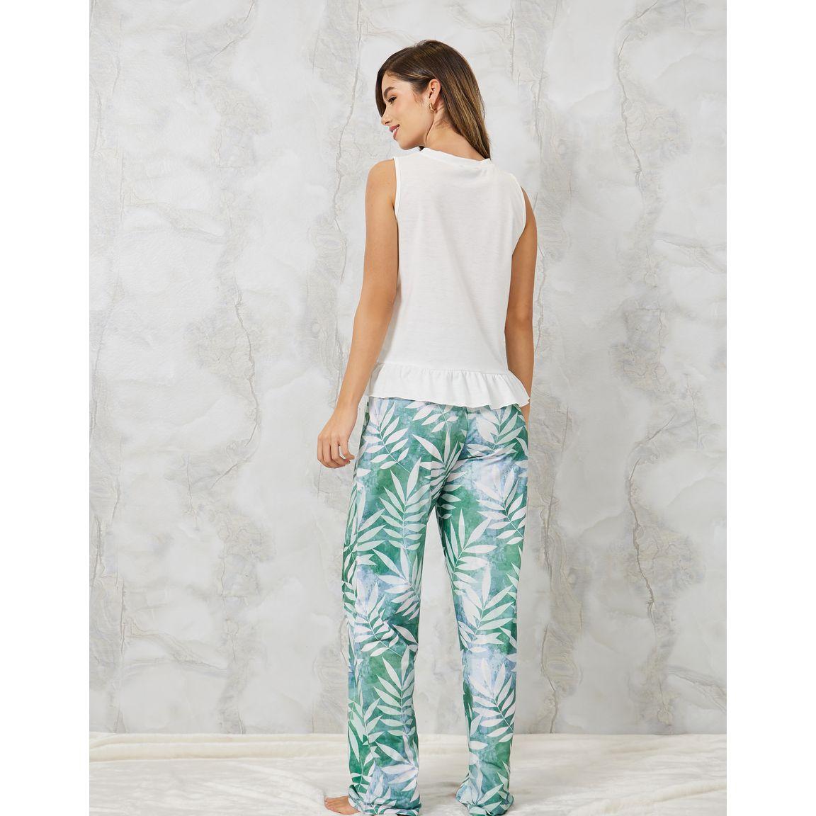 طقم بيجاما من ( فيست + بنطال )-women-clothing-nightwear-pyjamas-longsets-image-7