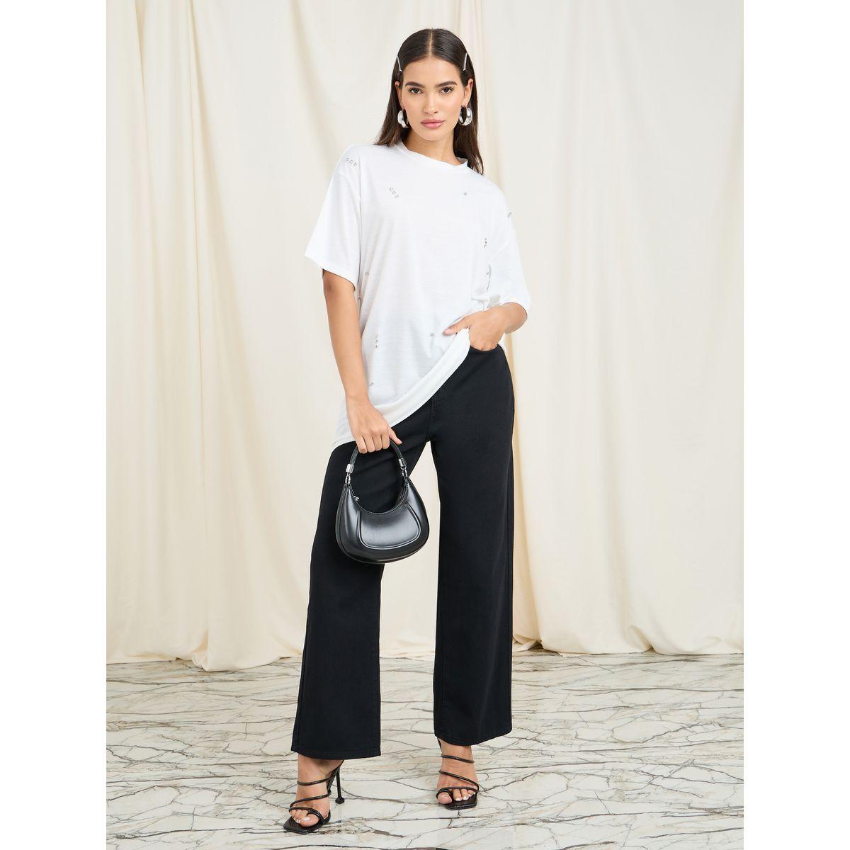 Styli Oversized Emebellished Longline T-shirt-women-clothing-tshirts-image-2