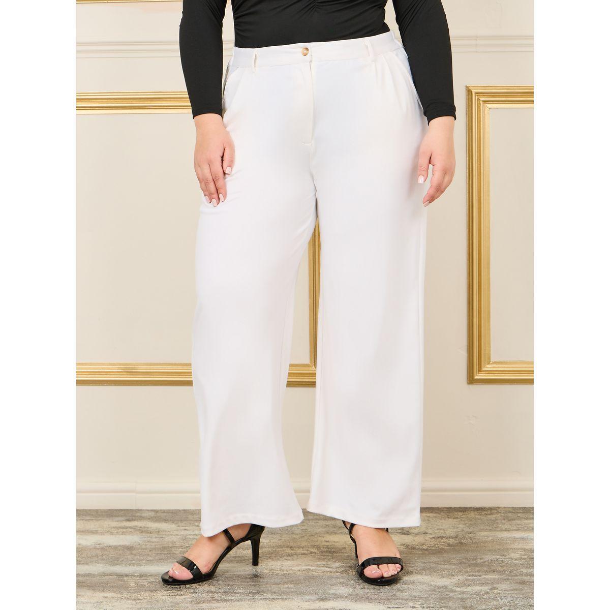 بنطال بمقاس كبير مع قصة ارجل مستقيمة-women-clothing-bottoms-trousers-image-1