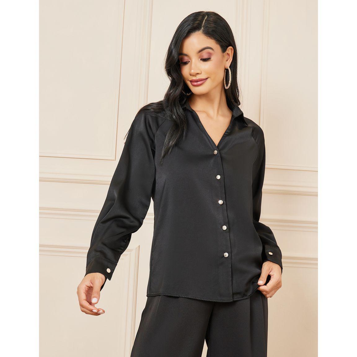 بلوزة ساتان بازرار غلق واكمام طويلة-women-clothing-shirtsandblouses-shirts-image-2