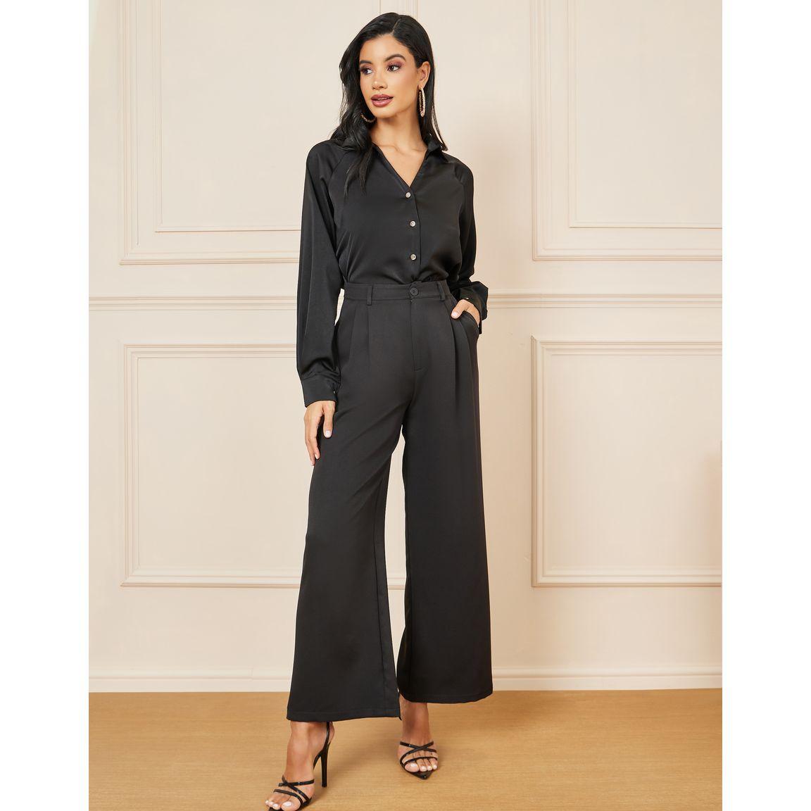 بلوزة ساتان بازرار غلق واكمام طويلة-women-clothing-shirtsandblouses-shirts-image-3
