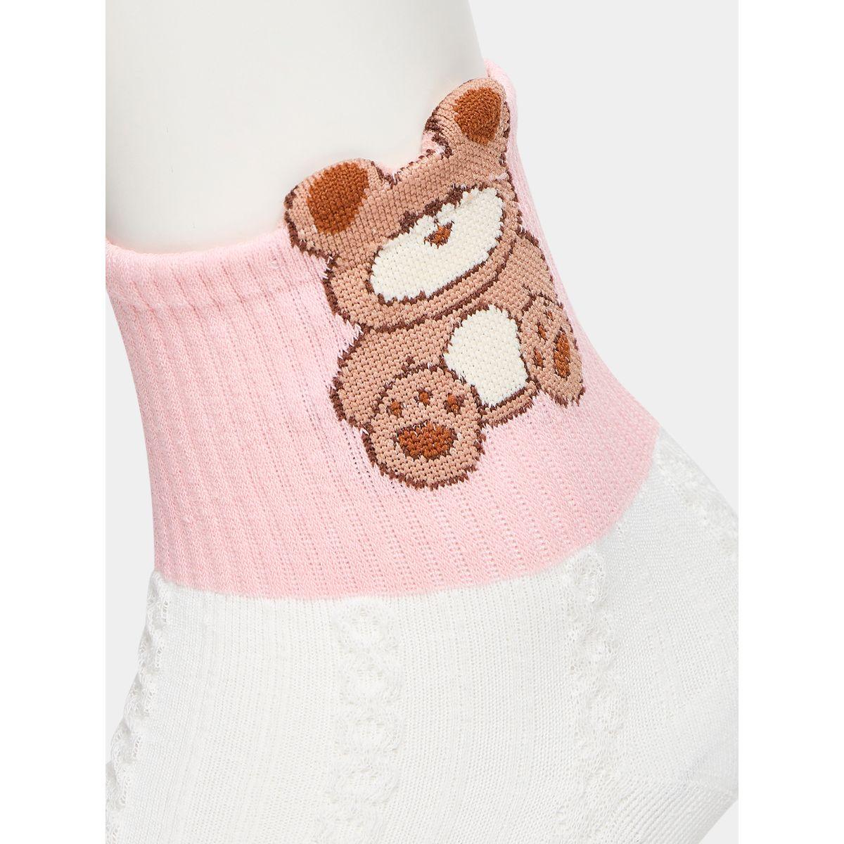 Styli Set of 5 - Teddy Printed Socks-women-socksandstockings-image-7