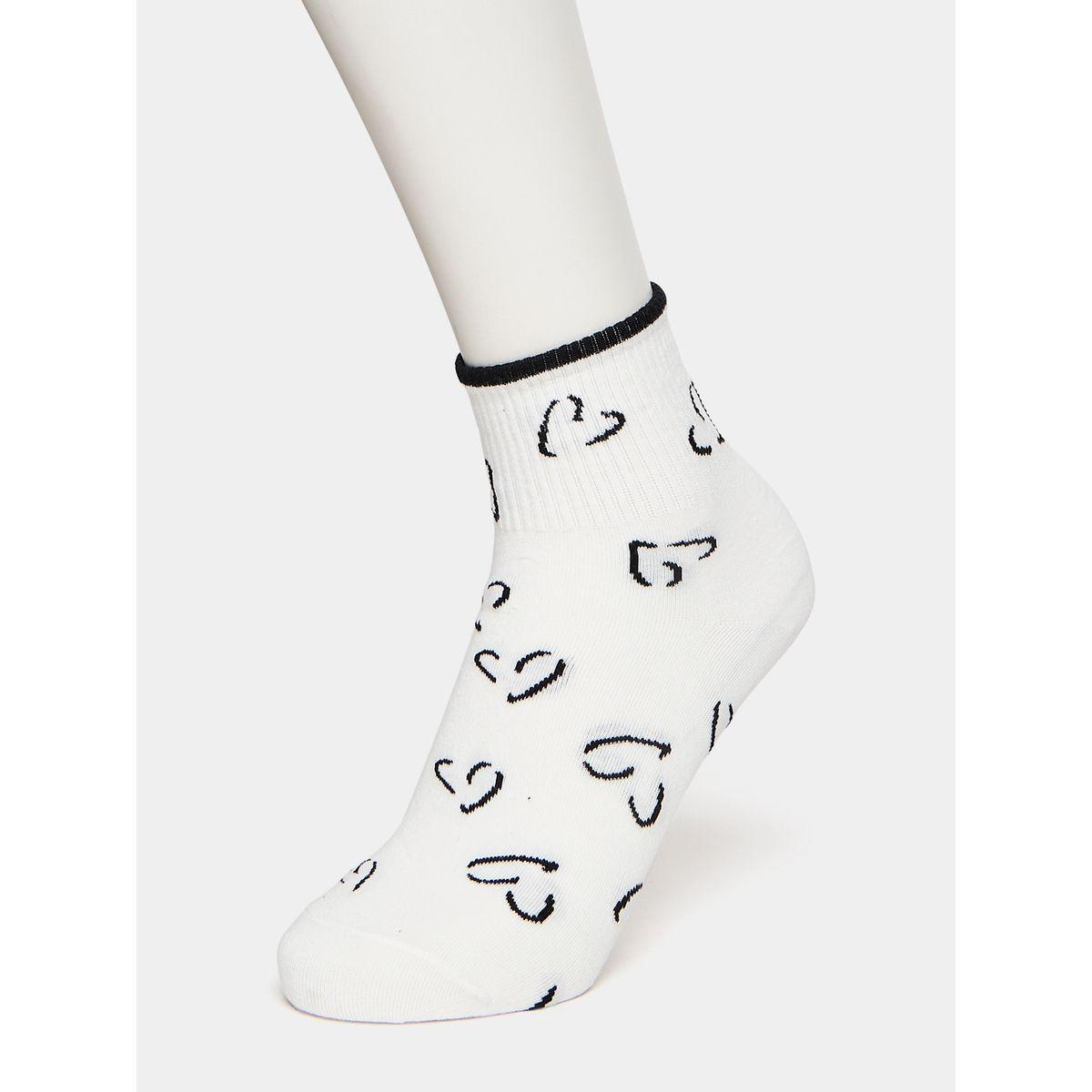 Styli Set of 5 - Flower and Heart Print Socks-women-socksandstockings-image-8