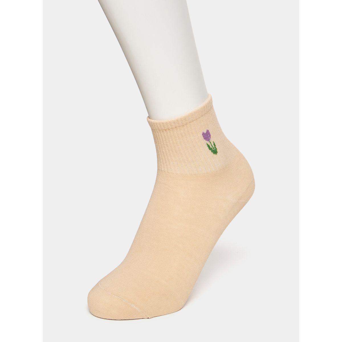 Styli Set of 5 - Floral Embroidered Socks-women-socksandstockings-image-6