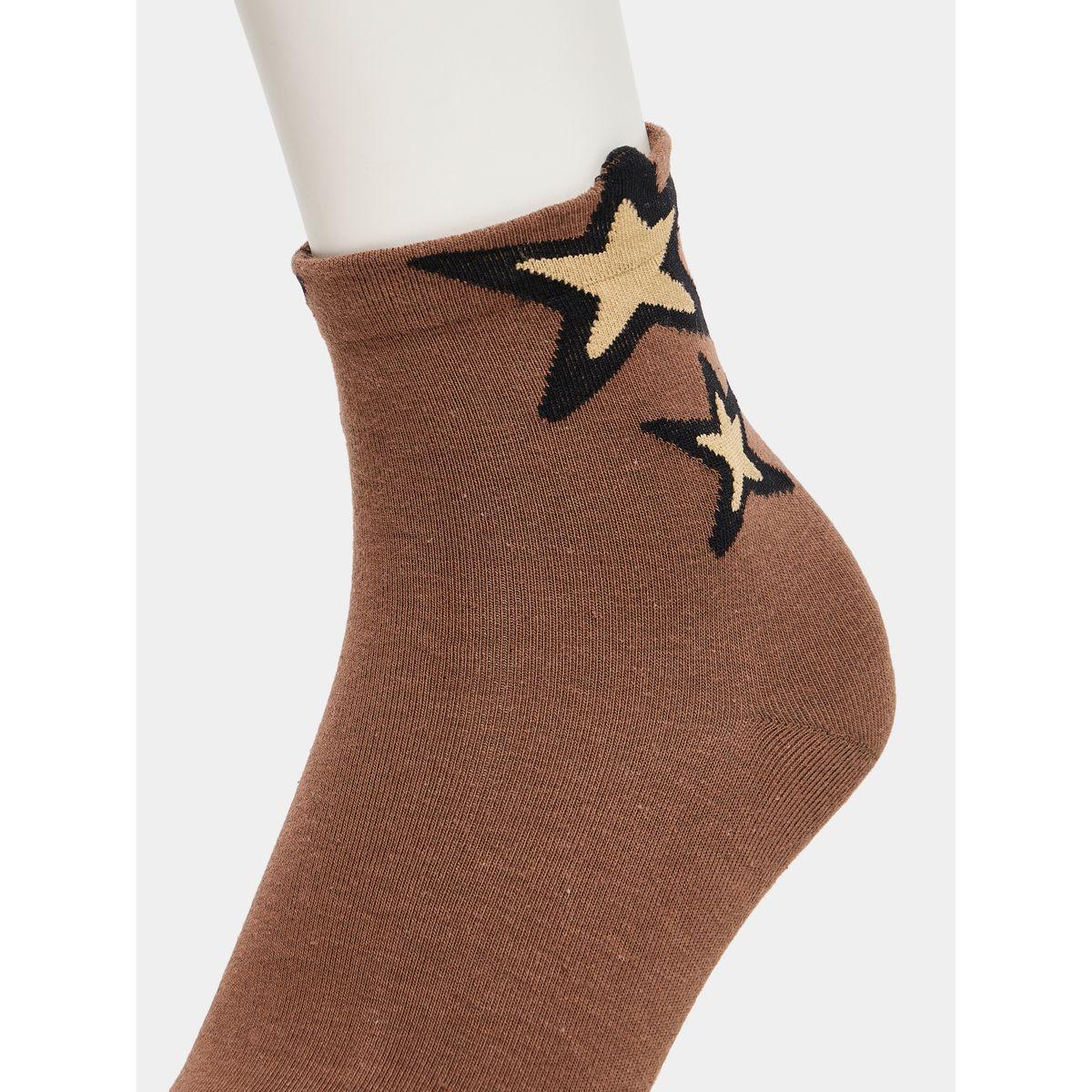 Styli Set of 5 - Dog Print Crew Socks-women-socksandstockings-image-5