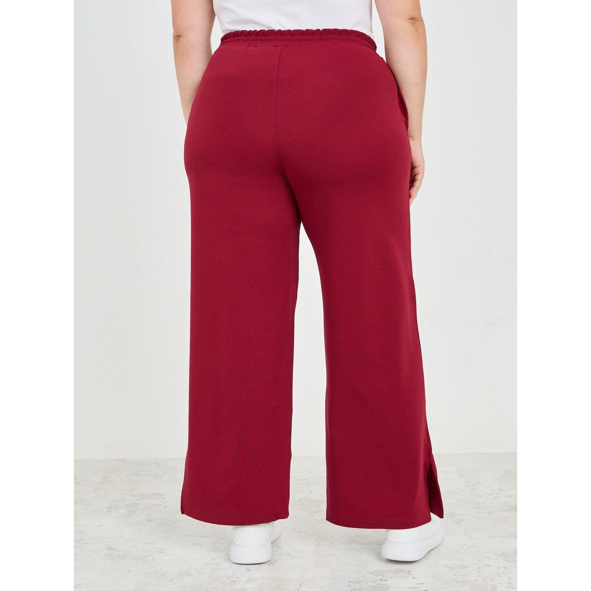 Styli Plus Size Solid Wide Leg Joggers-women-clothing-bottoms-joggers-image-4