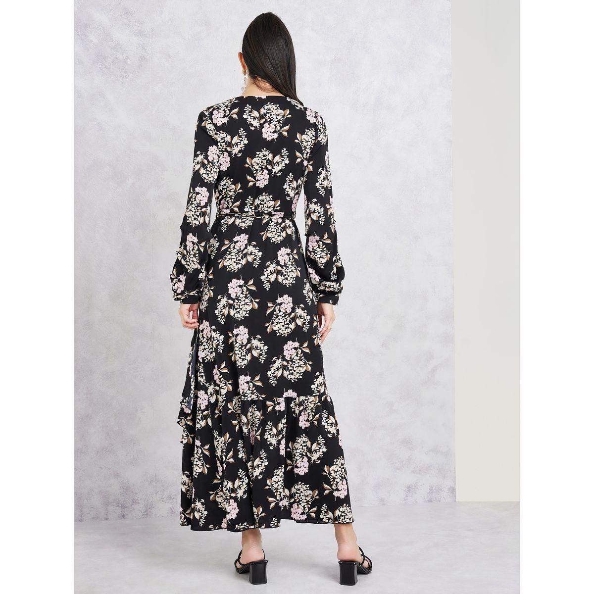 Styli Floral Print A-Line Wrap Maxi Dress-women-clothing-dresses-image-4