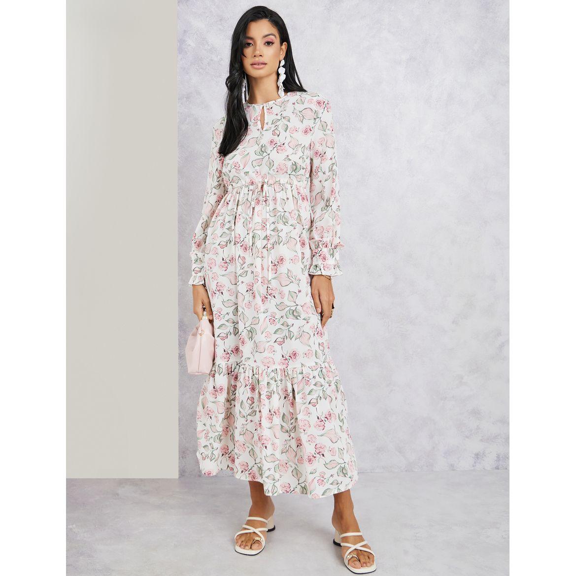 فستان طويل مطبع بالكامل-women-clothing-dresses-image-1