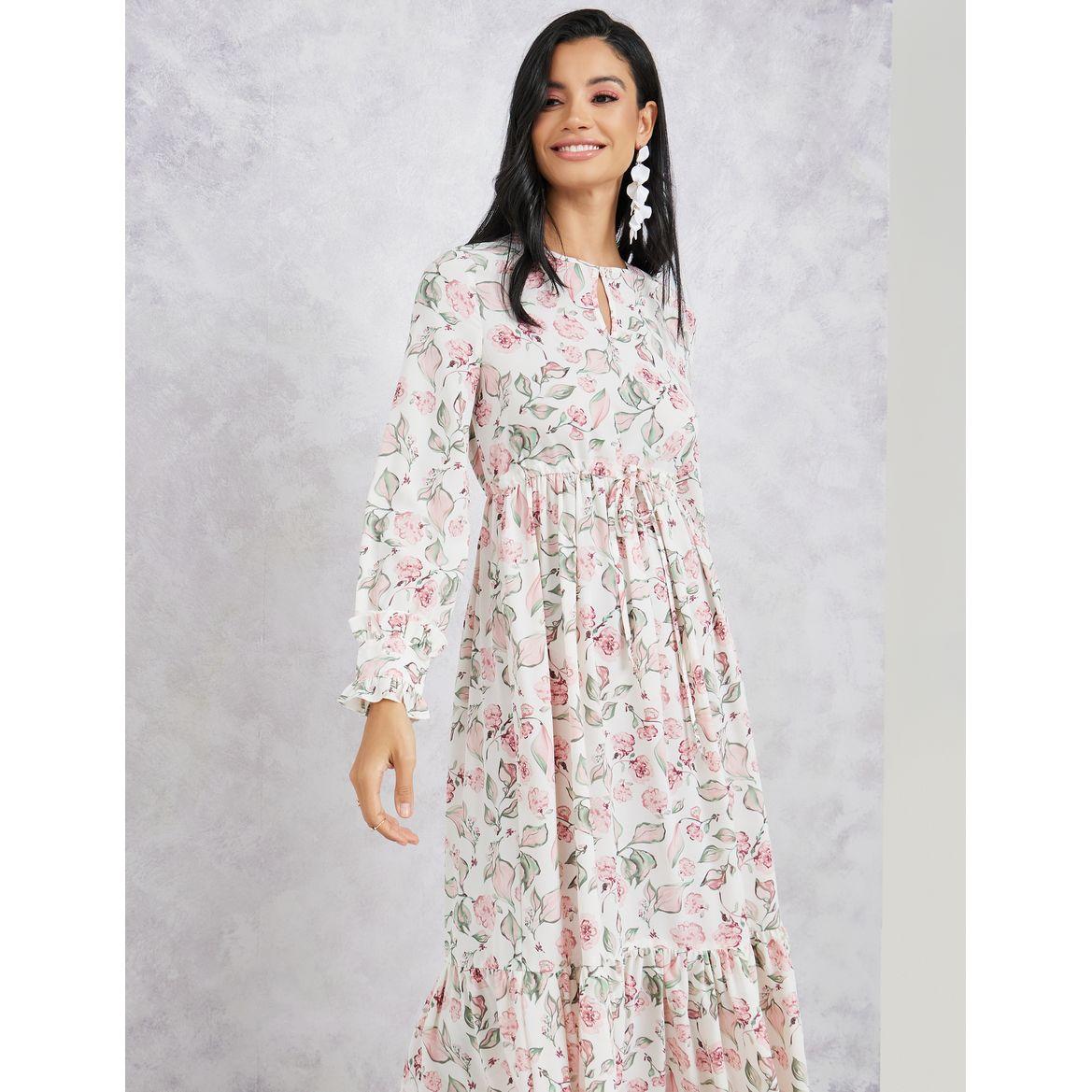 Styli All Over Print A-Line Maxi Dress-women-clothing-dresses-image-2