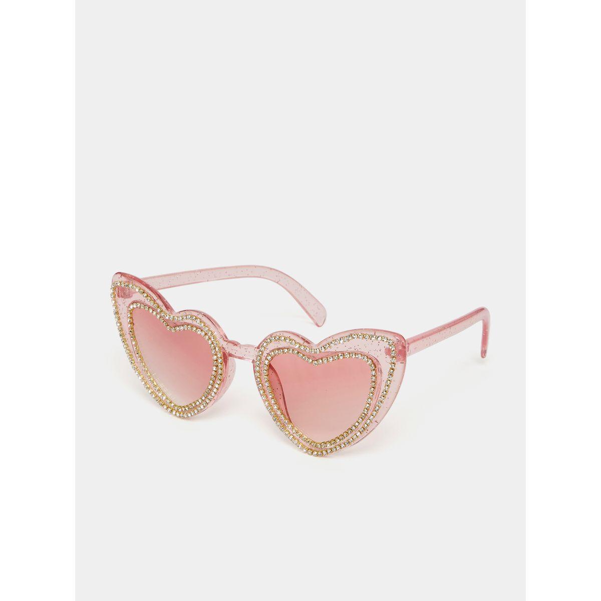 Styli Embellished Heart Lens Sunglasses-women-sunglasses-image-1