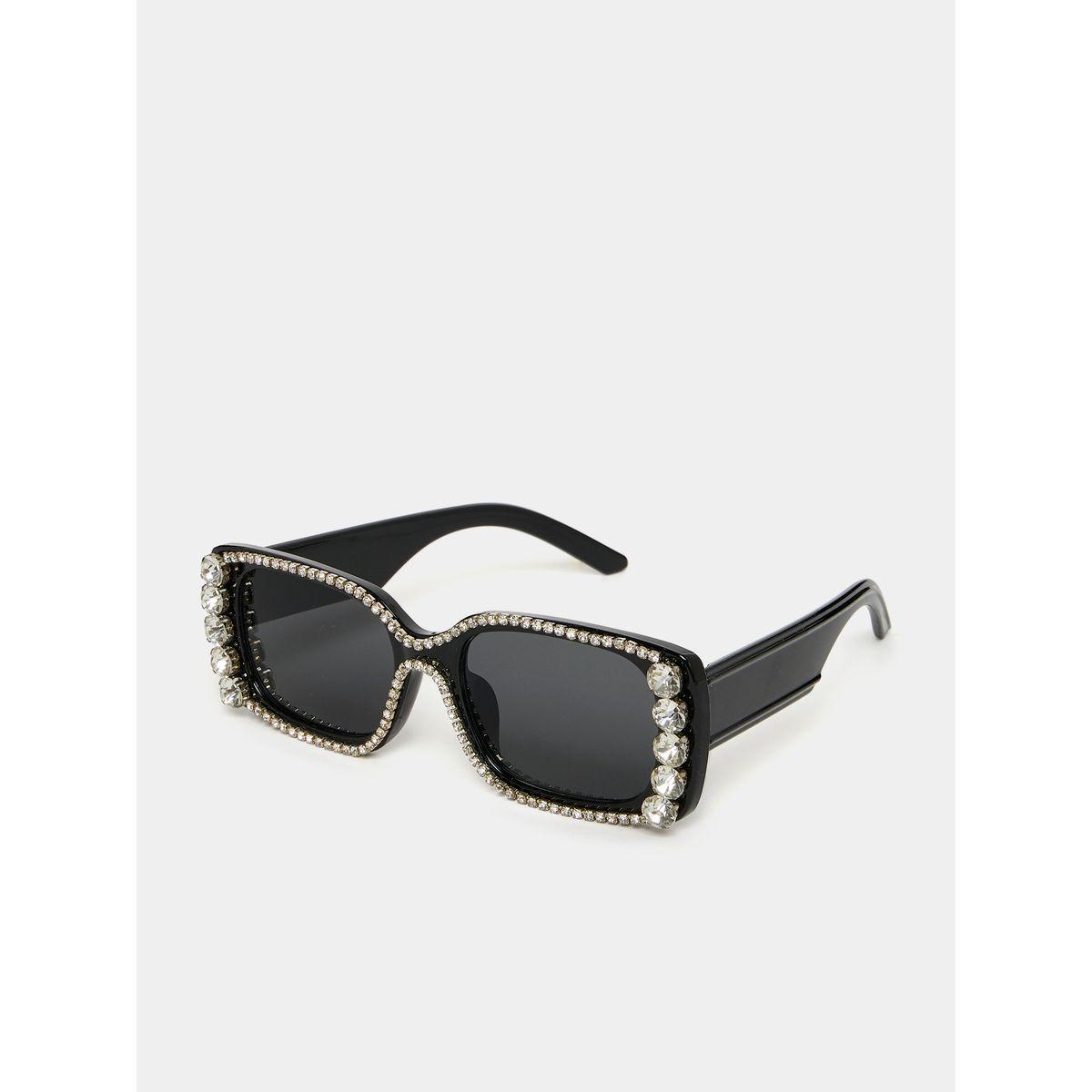 Styli Embellished Frame Sunglasses-women-sunglasses-image-1