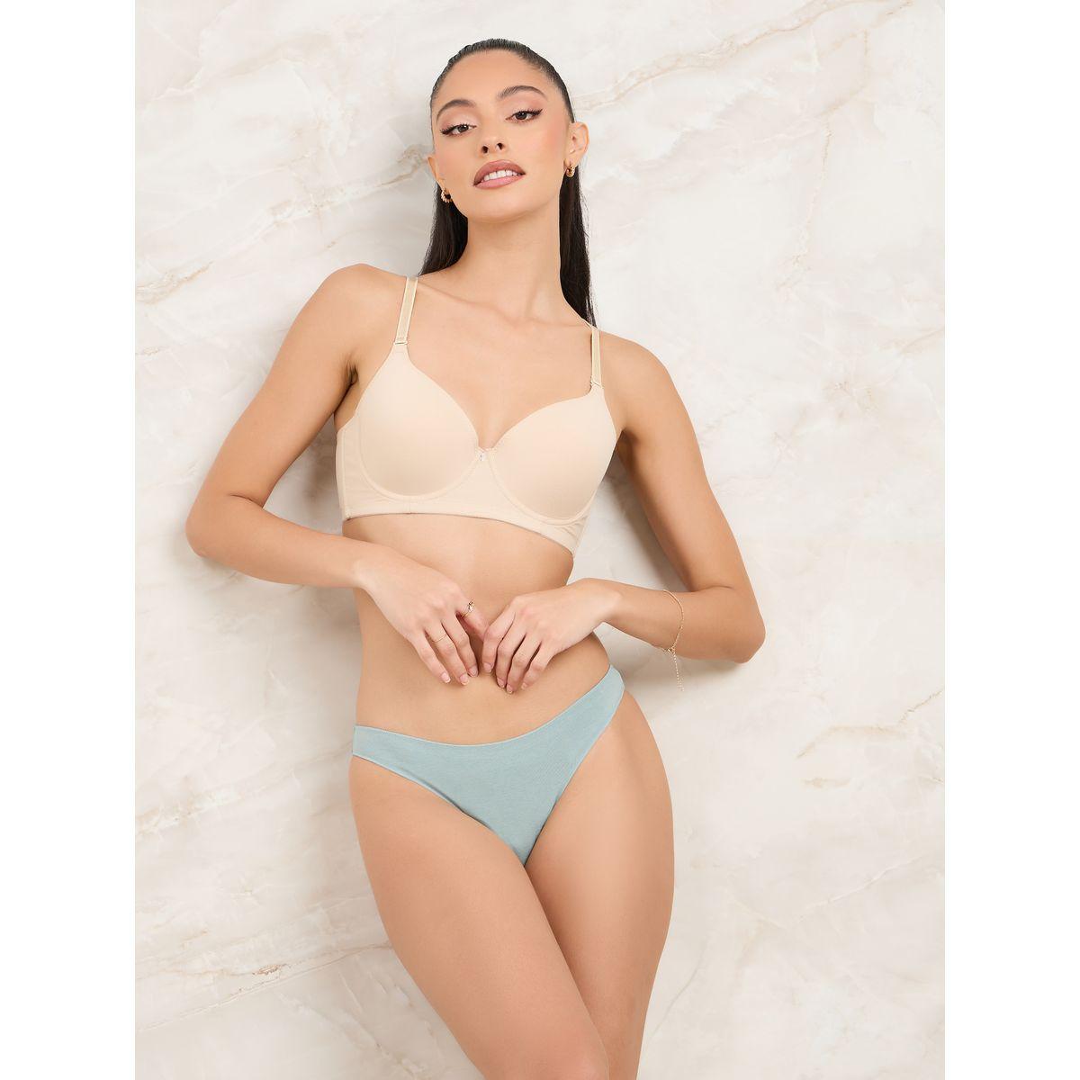 Styli Pack of 3 - Solid Cotton Brazilian Brief-women-clothing-lingerie-panties-image-3