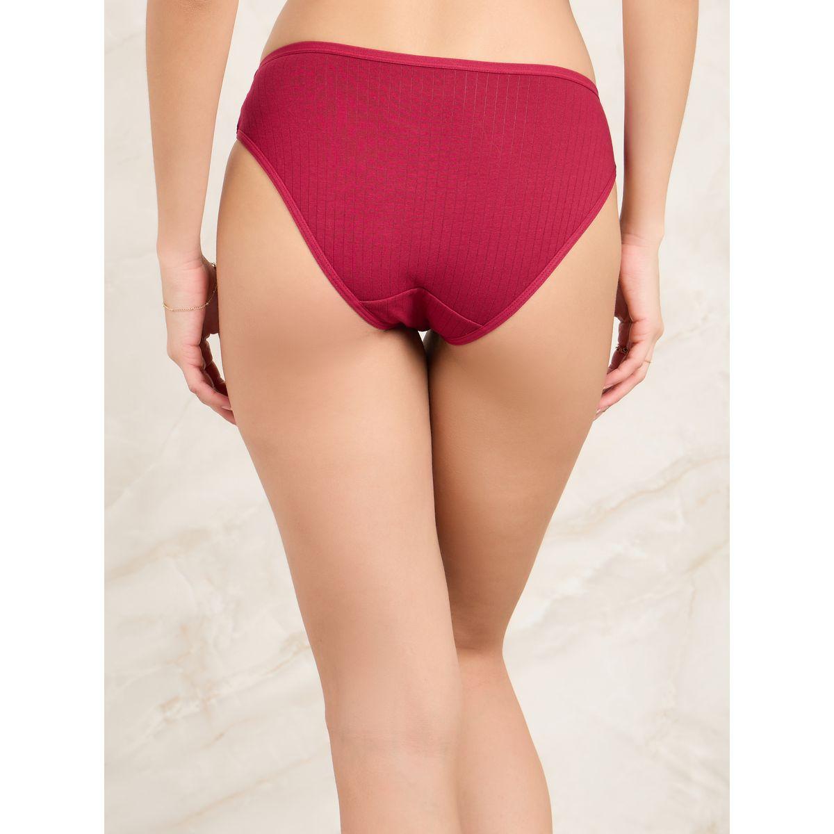 Styli Pack of 3 - Cotton Wide Waistband Ribbed Bikini-women-clothing-lingerie-panties-image-5