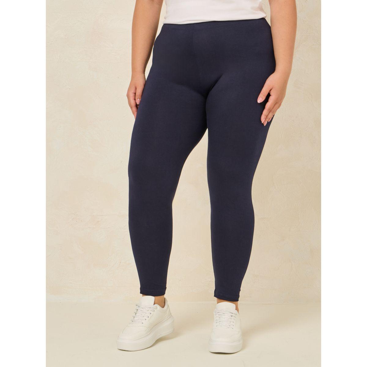 Styli Plus Elastic Waistband Basic Leggings-women-clothing-bottoms-leggings-image-1