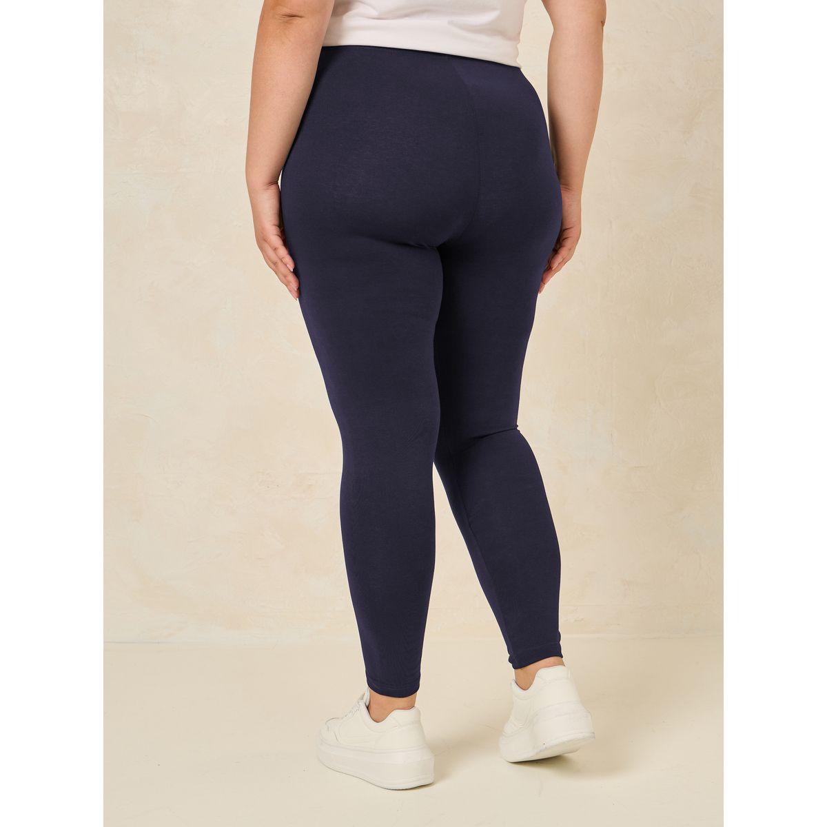 Styli Plus Elastic Waistband Basic Leggings-women-clothing-bottoms-leggings-image-4