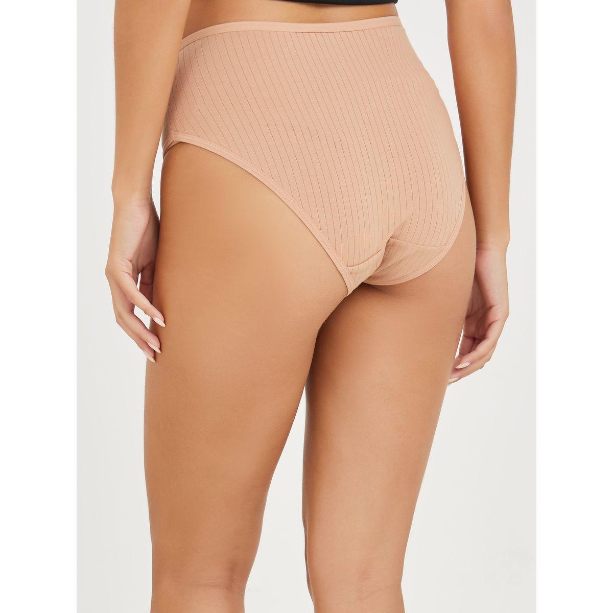 Styli Pack of 3 - Bow Trim Ribbed High Leg-women-clothing-lingerie-panties-image-5