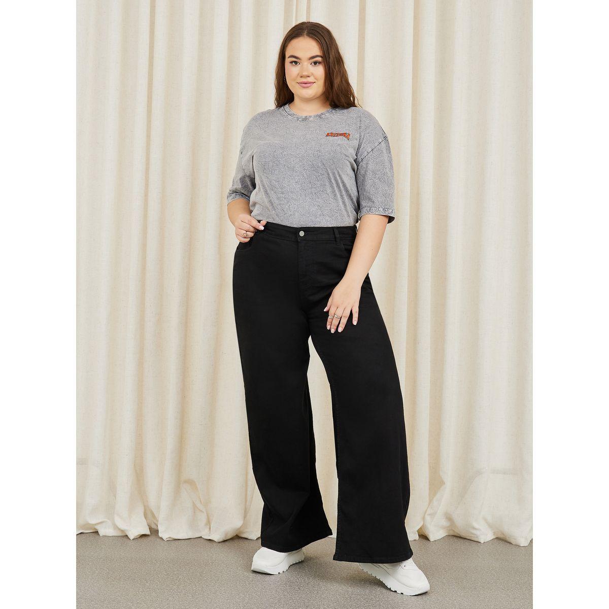 Styli Plus Size Wide Leg Jeans with Pocket Construct-women-clothing-bottoms-jeans-image-2