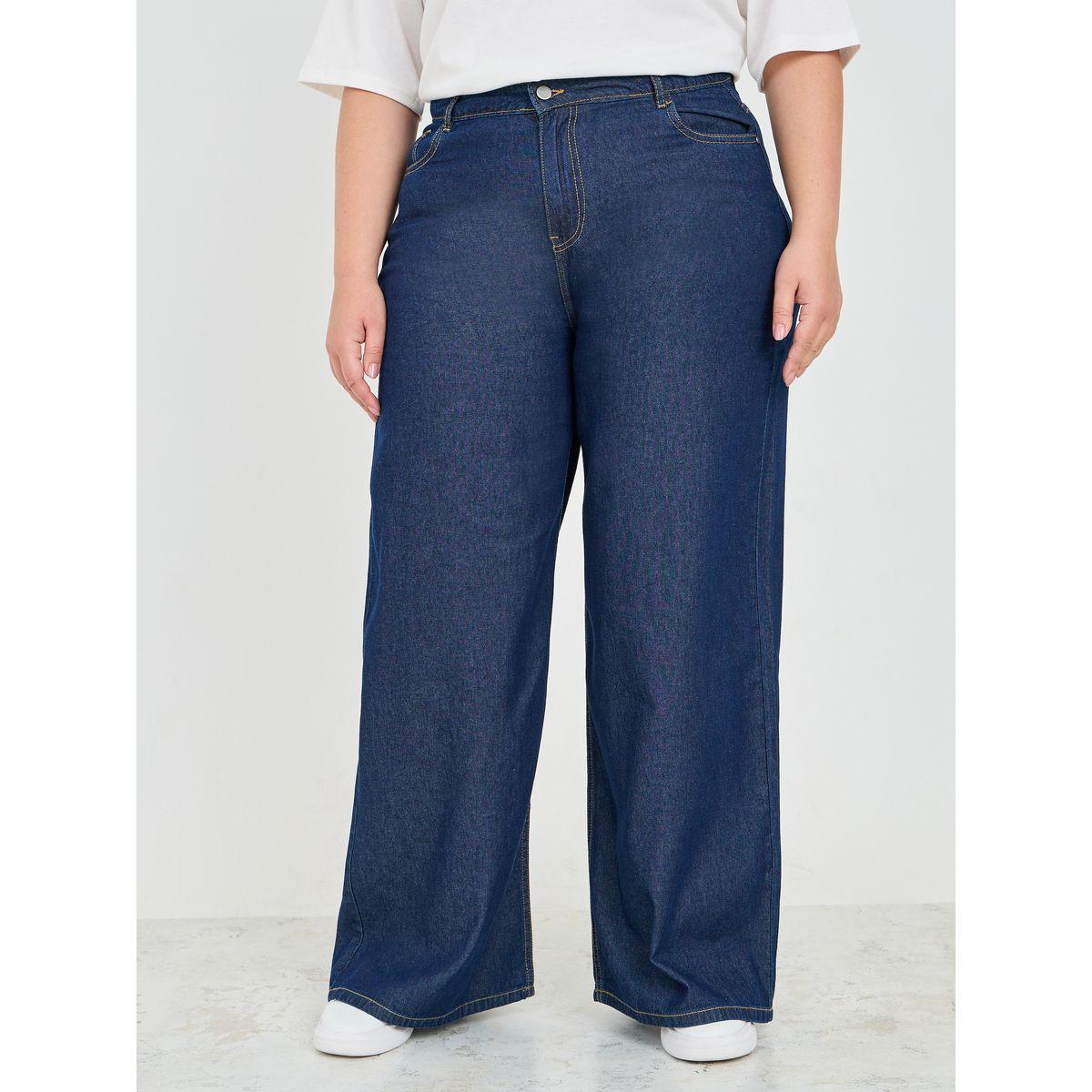 بنطال دنيم بمقاس كبير وارجل واسعة-women-clothing-bottoms-jeans-image-4