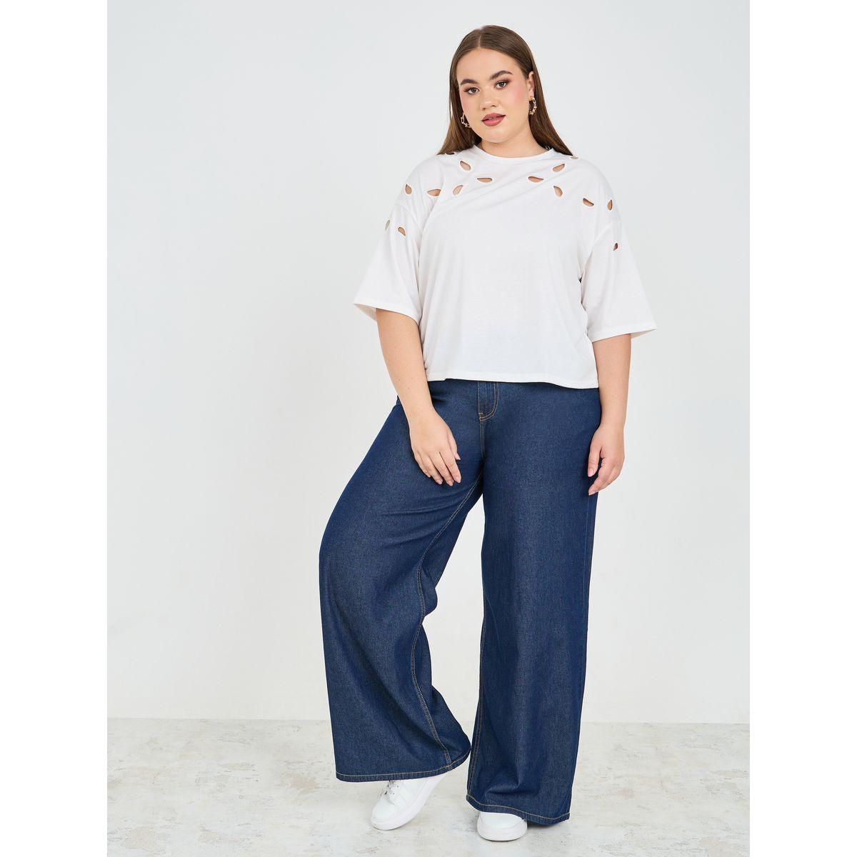 Styli Plus Size Wide Leg Jeans with Pocket Construct-women-clothing-bottoms-jeans-image-2