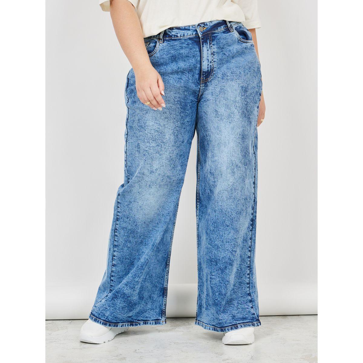 جينز بمقاس كبير وأرجل واسعة-women-clothing-bottoms-jeans-image-1