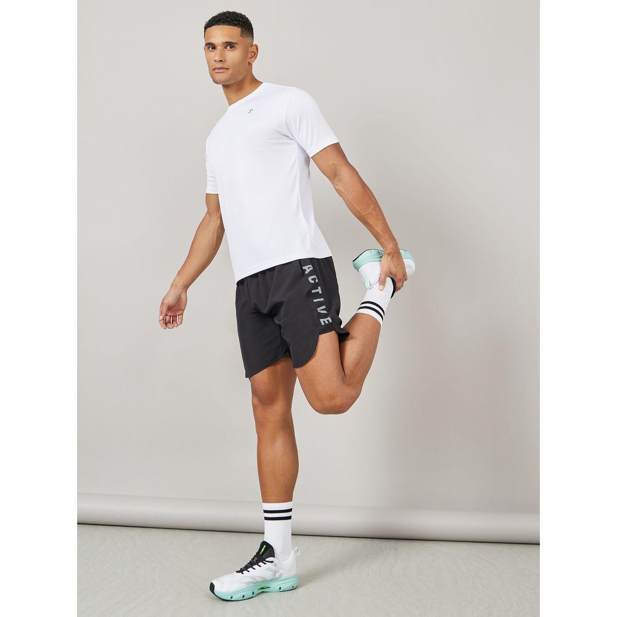 Styli Active Training Shorts with Side Active Print Panel-men-clothing-sportswearandactivewear-bottoms-shorts-image-1