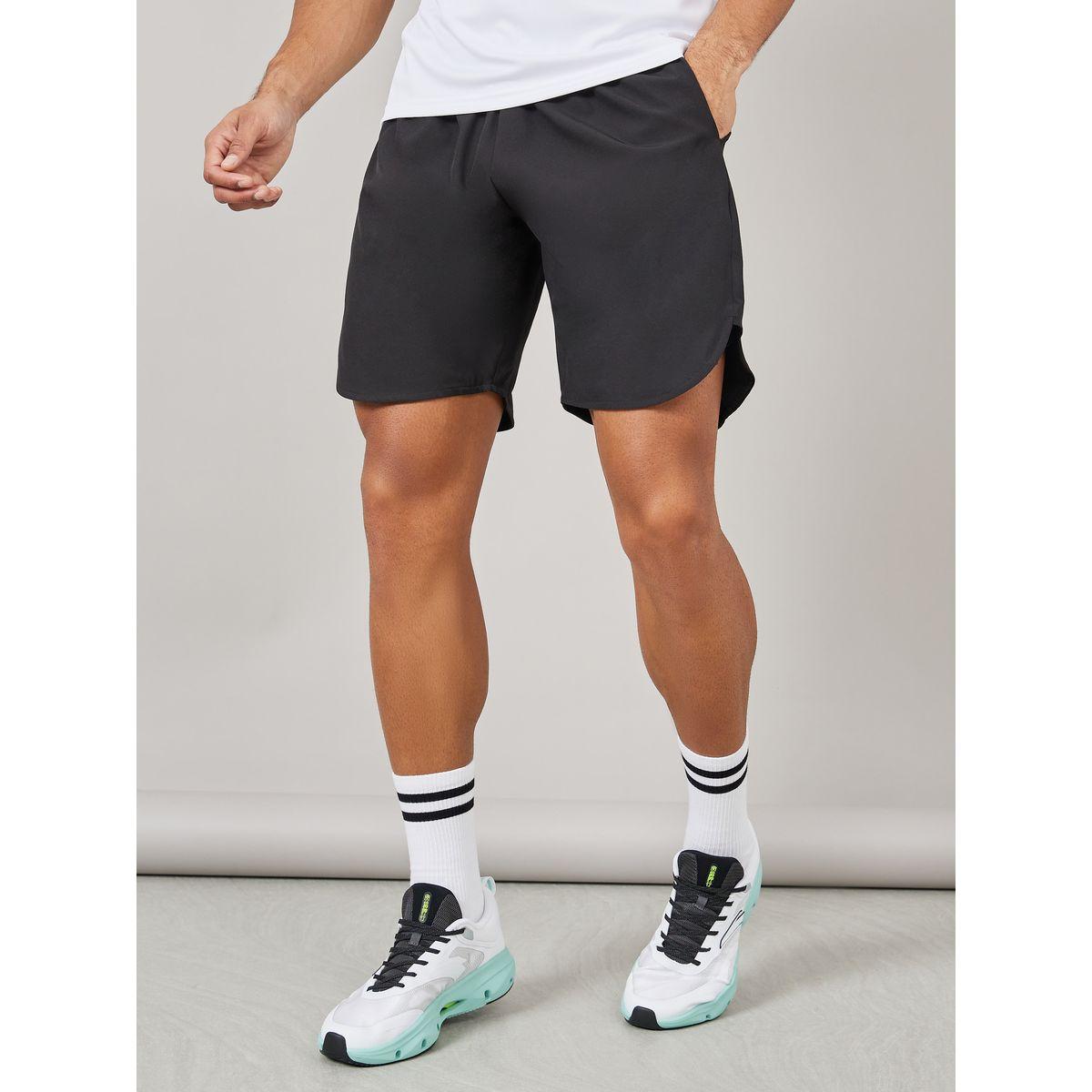 Styli Active Training Shorts with Side Active Print Panel-men-clothing-sportswearandactivewear-bottoms-shorts-image-2