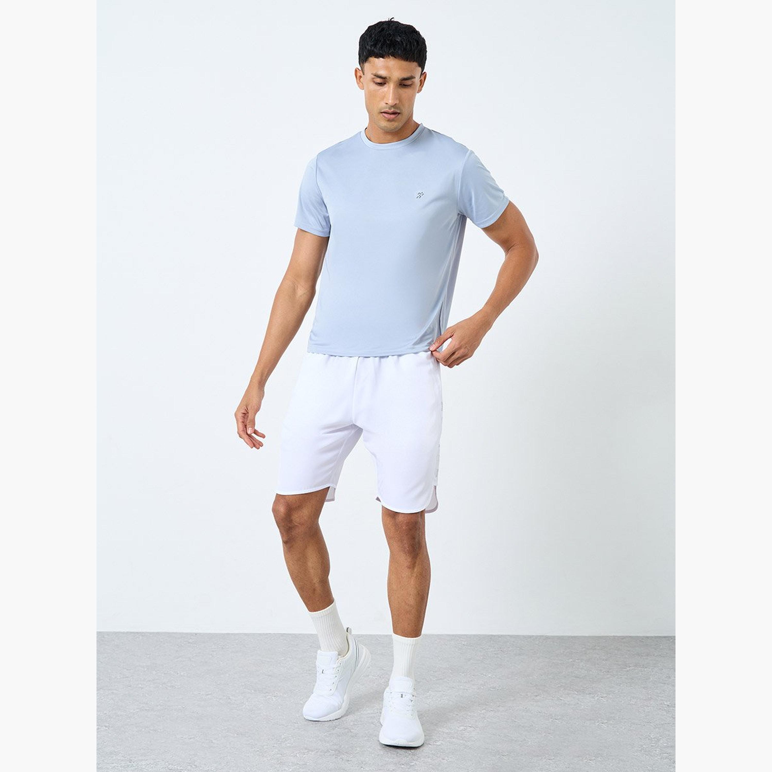 Styli Training Shorts with Side Print Panel-sports-men-clothing-bottoms-shorts-image-2