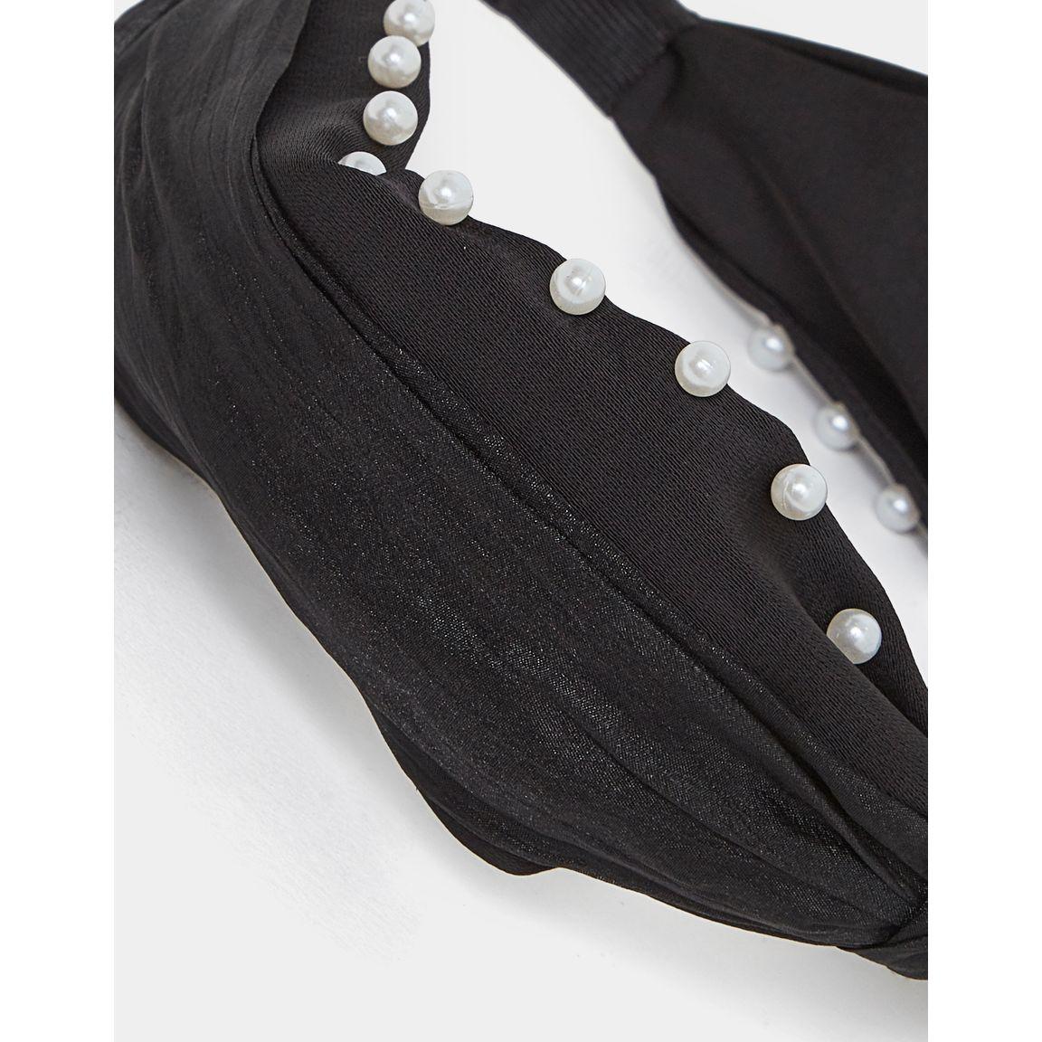 طوق شعر مزين بعقدة مع لؤلؤ صناعي-women-hairaccessories-bands-image-3