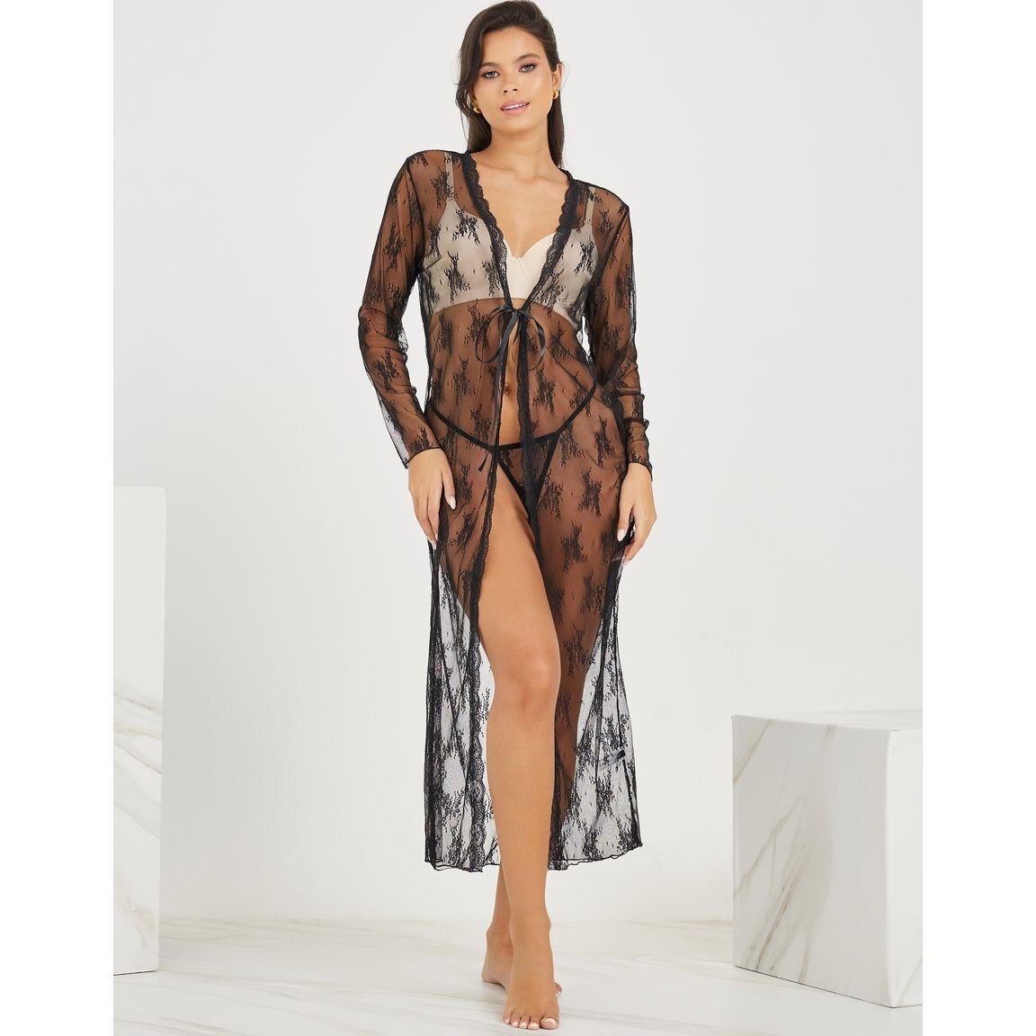 Styli Scalloped Edge Lace Maxi Robe with Thong-women-clothing-lingerie-babydollsandbodysuits-image-3
