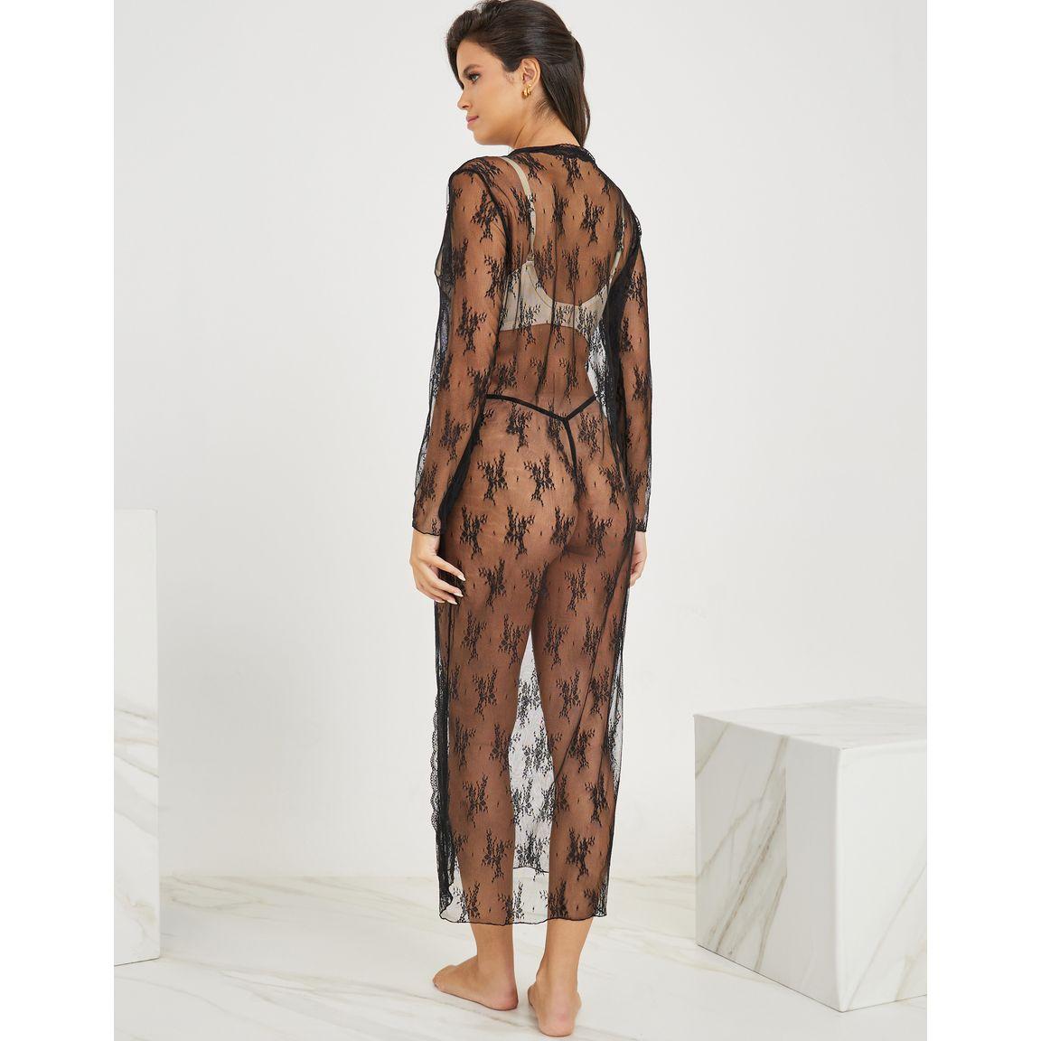 روب طويل بتفاصيل دانتيل مع ثونغ-women-clothing-lingerie-babydollsandbodysuits-image-1