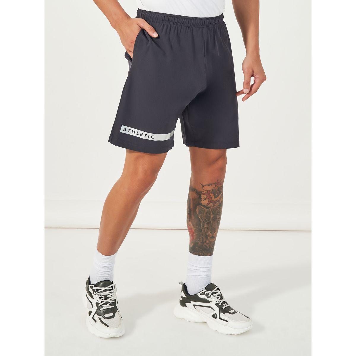 Styli Active Workout Shorts with Front & Back Print Detail-men-clothing-sportswearandactivewear-bottoms-shorts-image-1