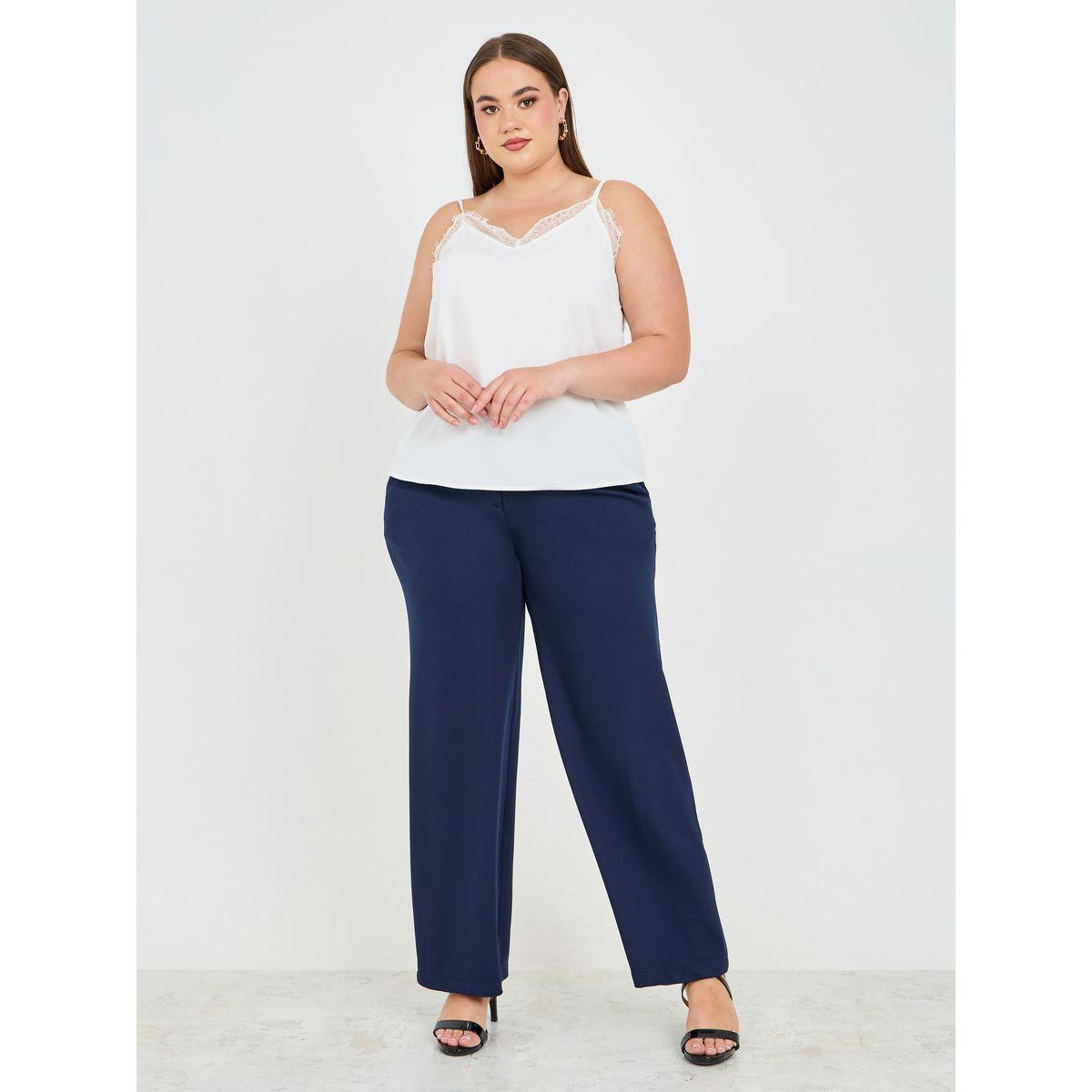 Styli Plus Wide Leg Pants with Pockets-women-clothing-bottoms-trousers-image-2