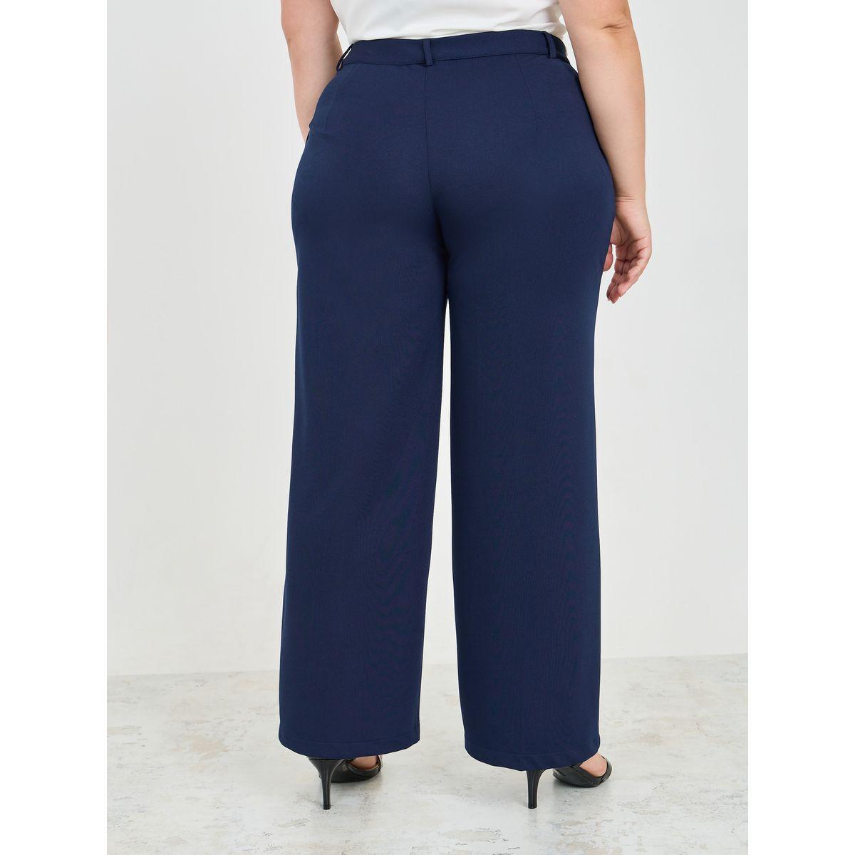Styli Plus Wide Leg Pants with Pockets-women-clothing-bottoms-trousers-image-4