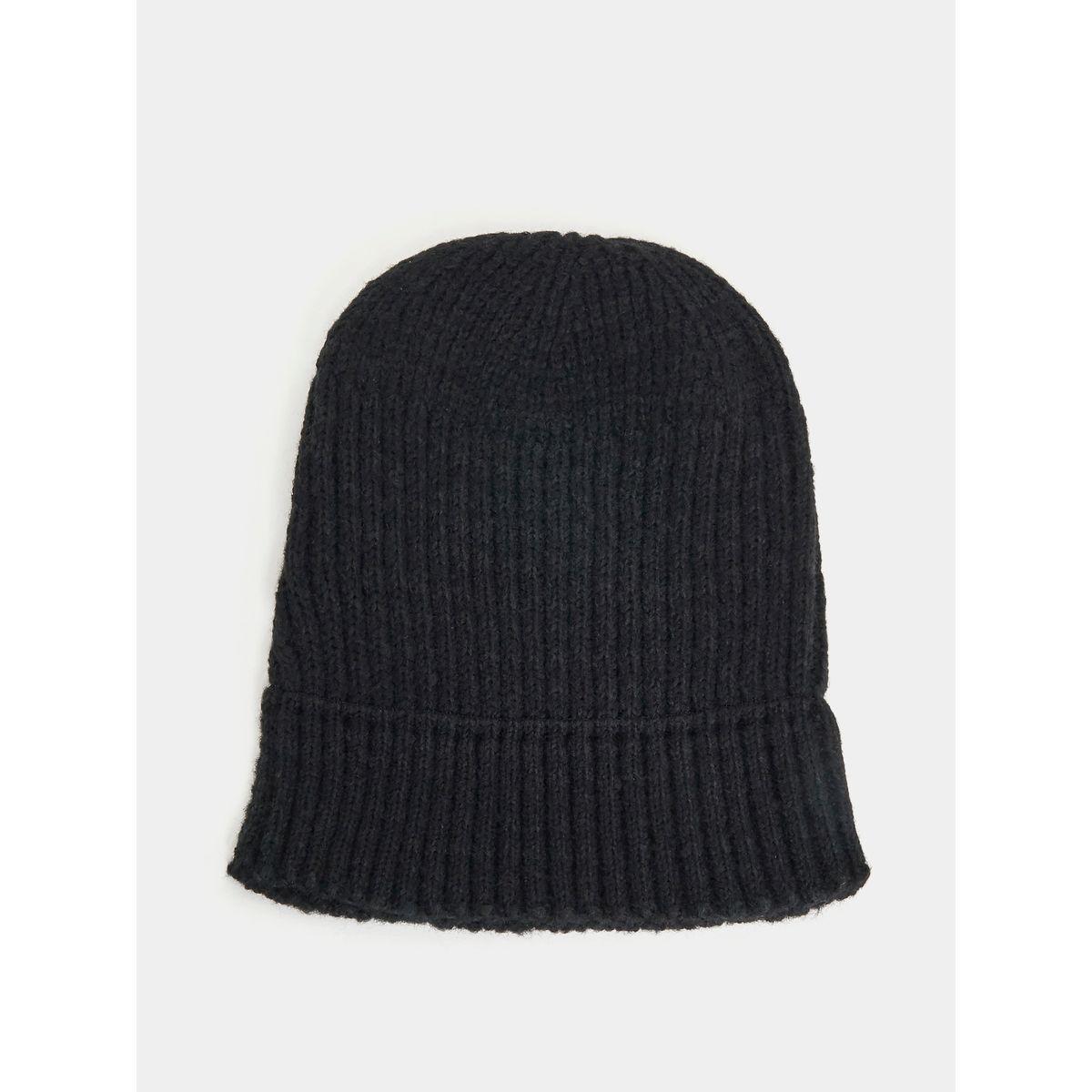 Styli Textured Knit Beanie-men-caps-image-1