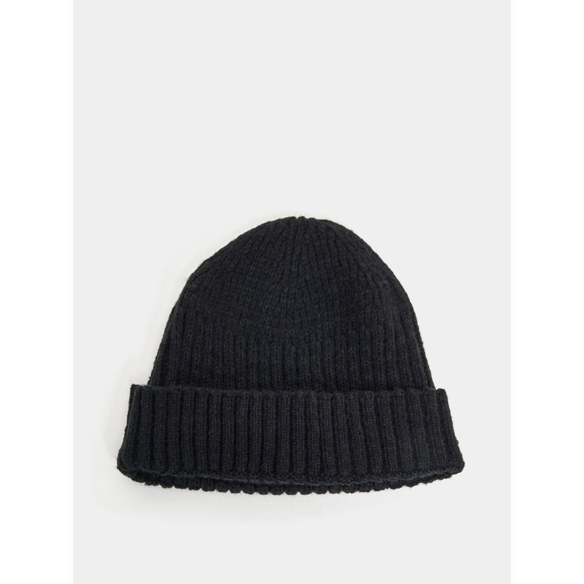Styli Textured Knit Beanie-men-caps-image-4