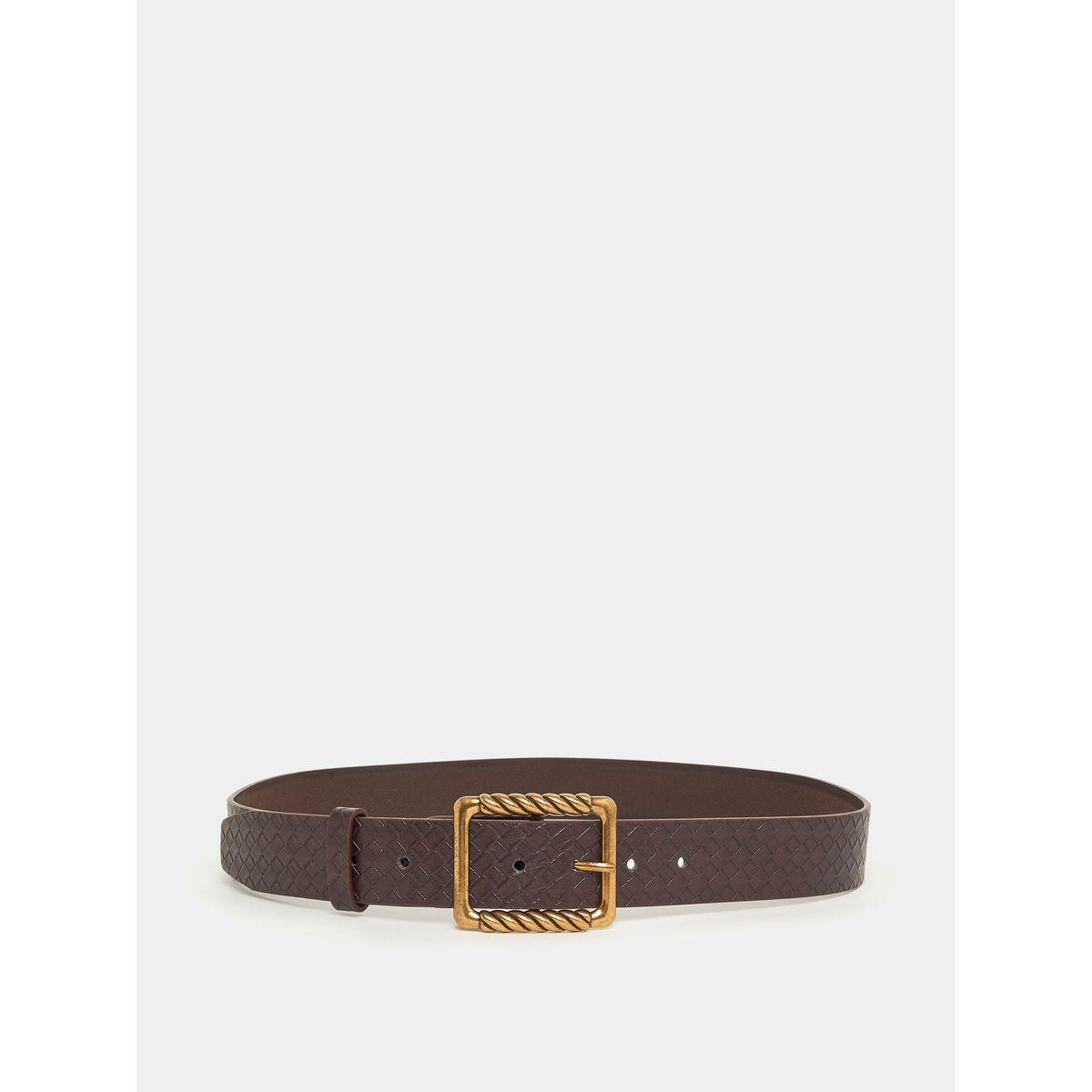 Styli Textured Belt with Metal Buckle-men-beltsandwallets-belts-image-1